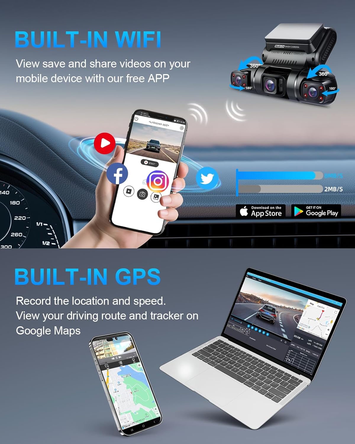 Thumbnail 6 de PRUVEEO 360 Dash Cam 4-Channel ⚙