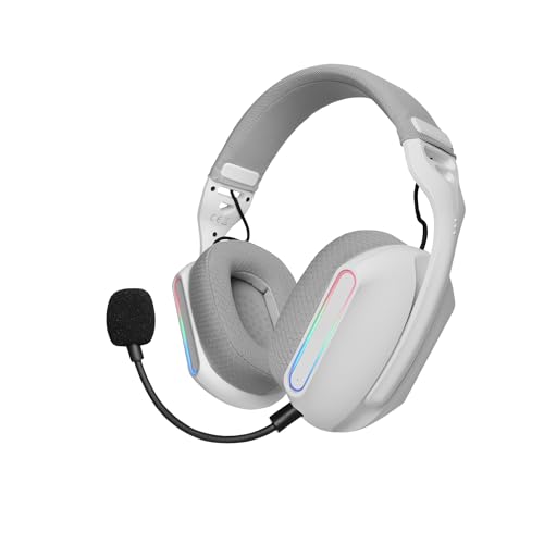 Detalle de Mars Gaming MHW-Pro: Auriculares Gaming Inalámbricos 7.1, ARGB Flow y 40 h de autonomía