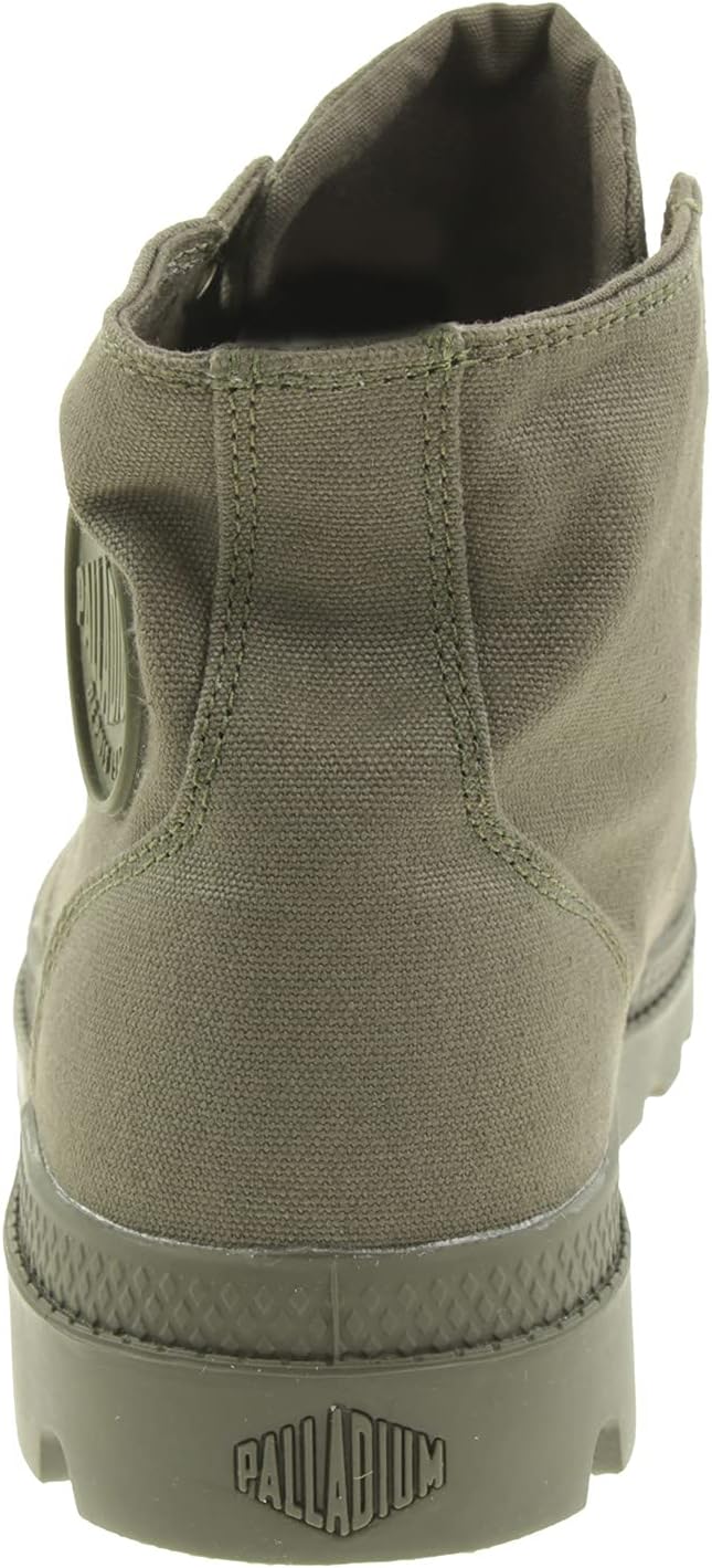 Detalle de Palladium Pampa Hi Mono 73322K76 – Bottes vert olive à lacets