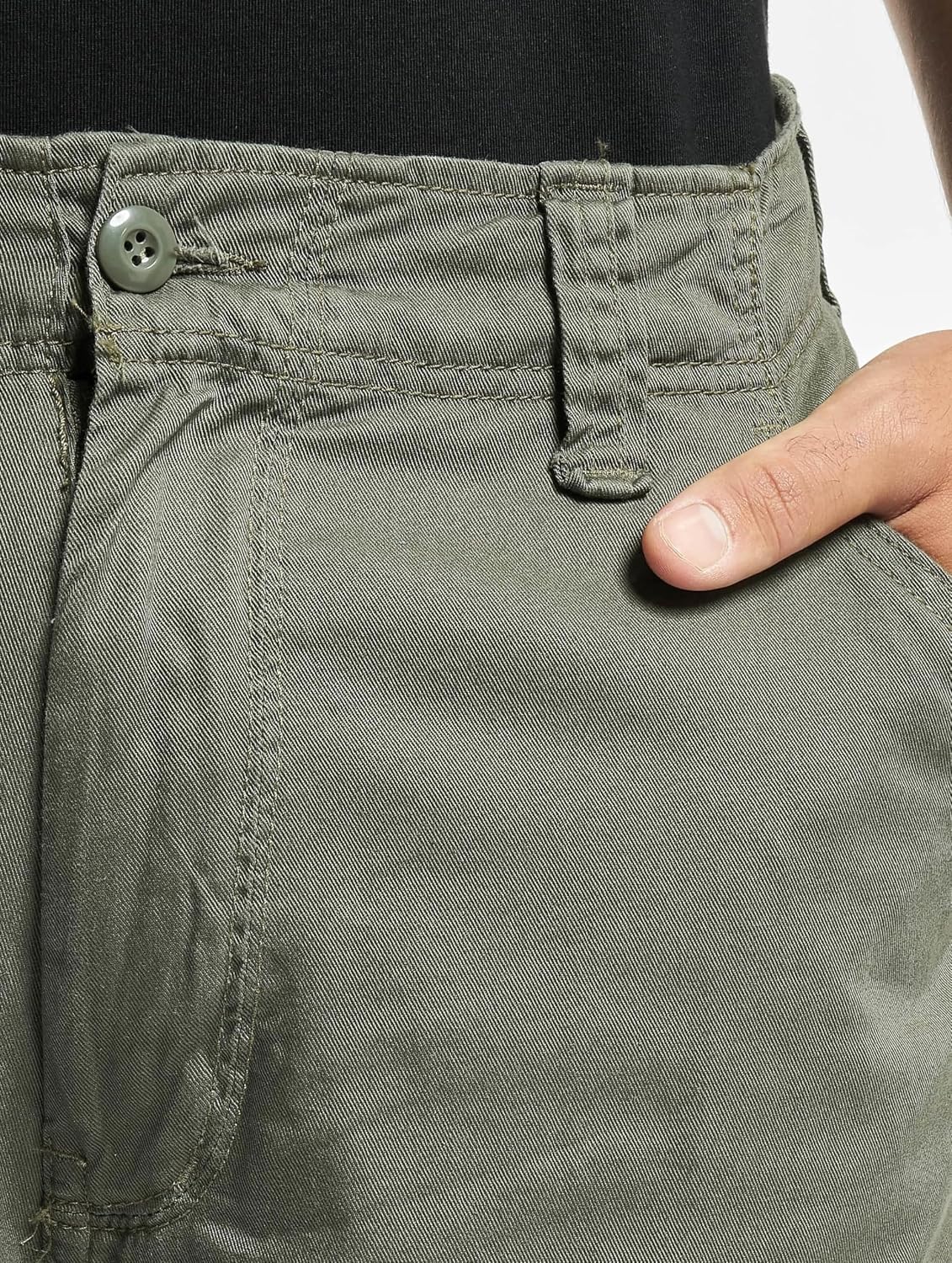 Detalle de Brandit Urban Legend 3/4 Shorts – Vintage-Look, 3/4-Länge, bequemer Sommer-Style