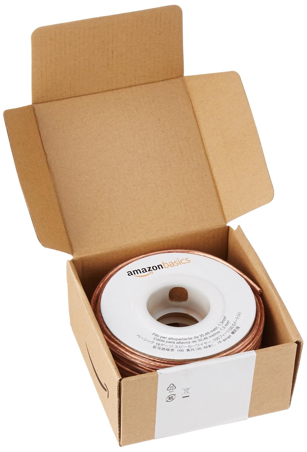 Thumbnail 5 de Amazon Basics Cable para Altavoces, 30.48 m, Bronce 📢