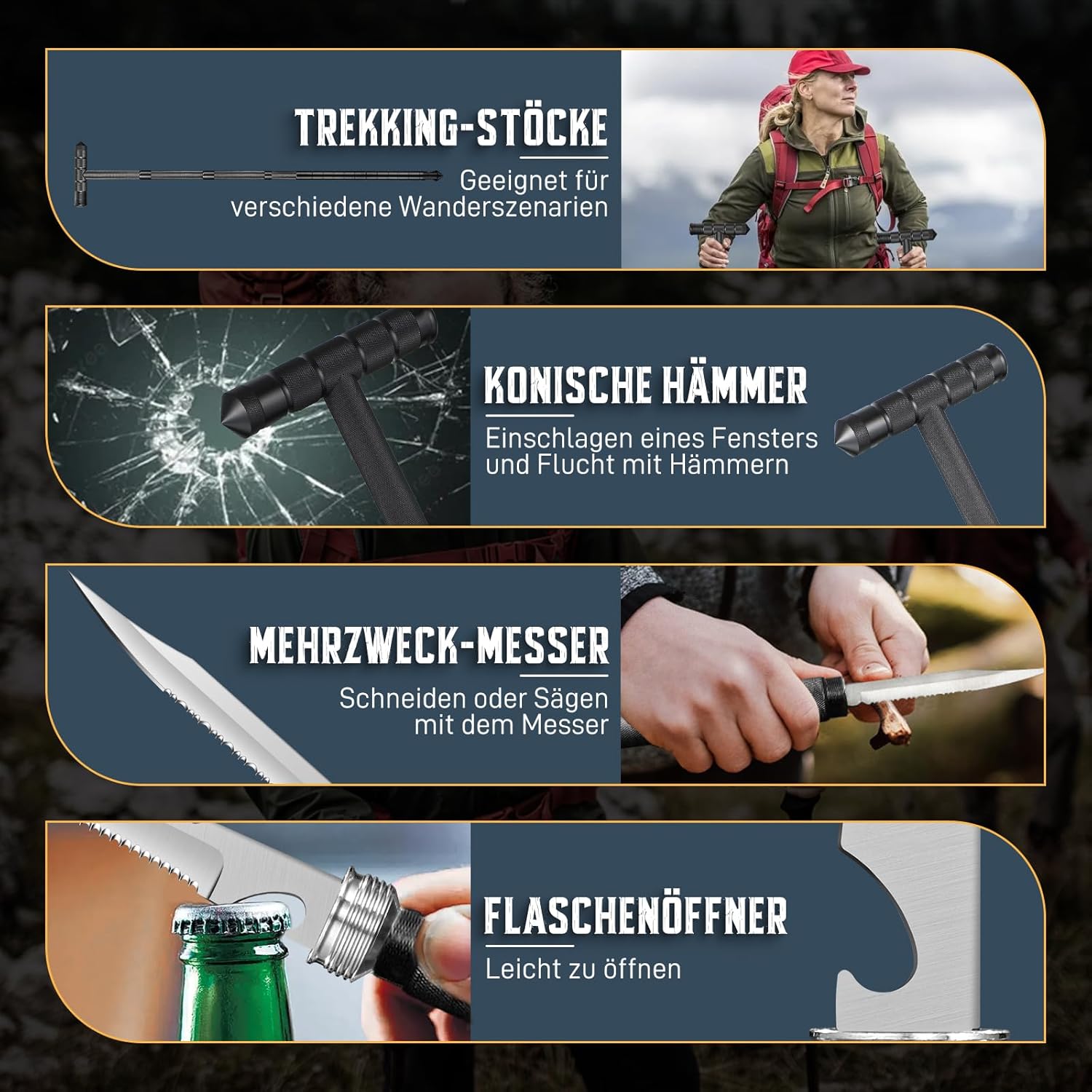 Thumbnail 4 de Golden Bird Wanderstöcke Erweiterungen