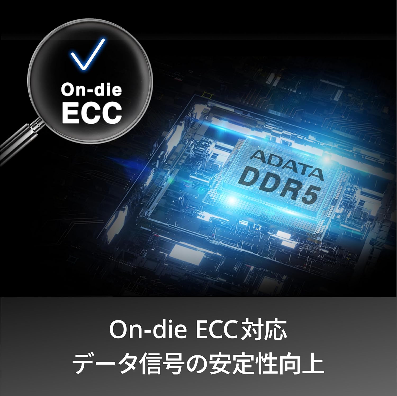 Thumbnail 3 de ADATA AD5U560032G-DT-I DDR5デスクトップ用メモリー 64GB（32GB×2）、5600MHz・U-DIMM