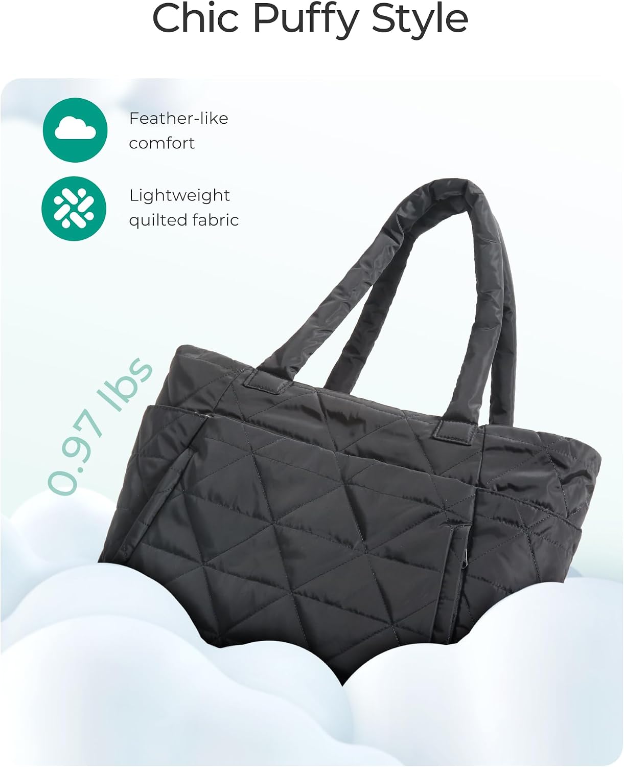 Thumbnail 4 de BAGSMART Puffer Tote Bag for Women
