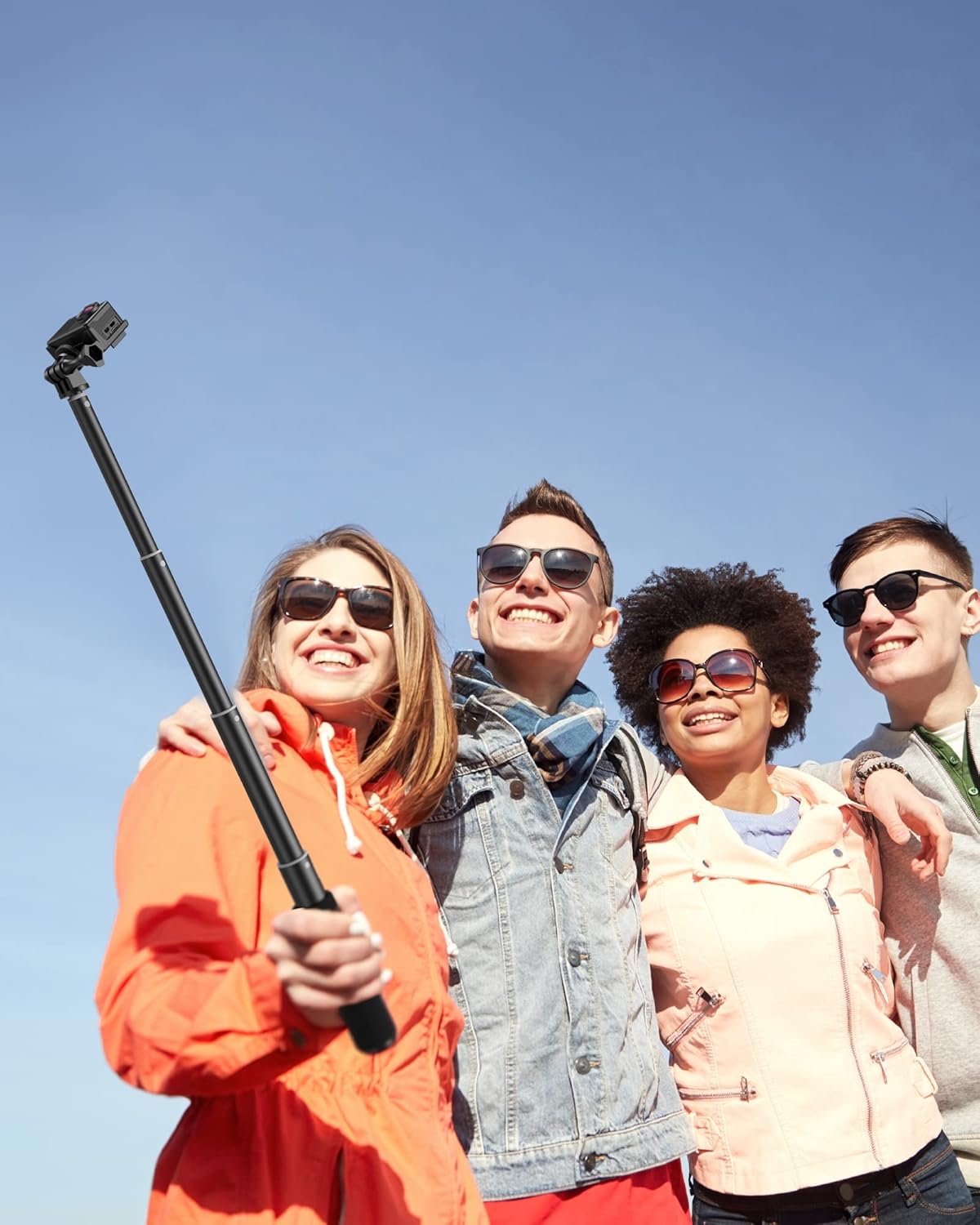 Thumbnail 6 de Surfola action camera selfie stick with twist-lock extension and wrist strap (compatible with Wolfang/tripod mounts)