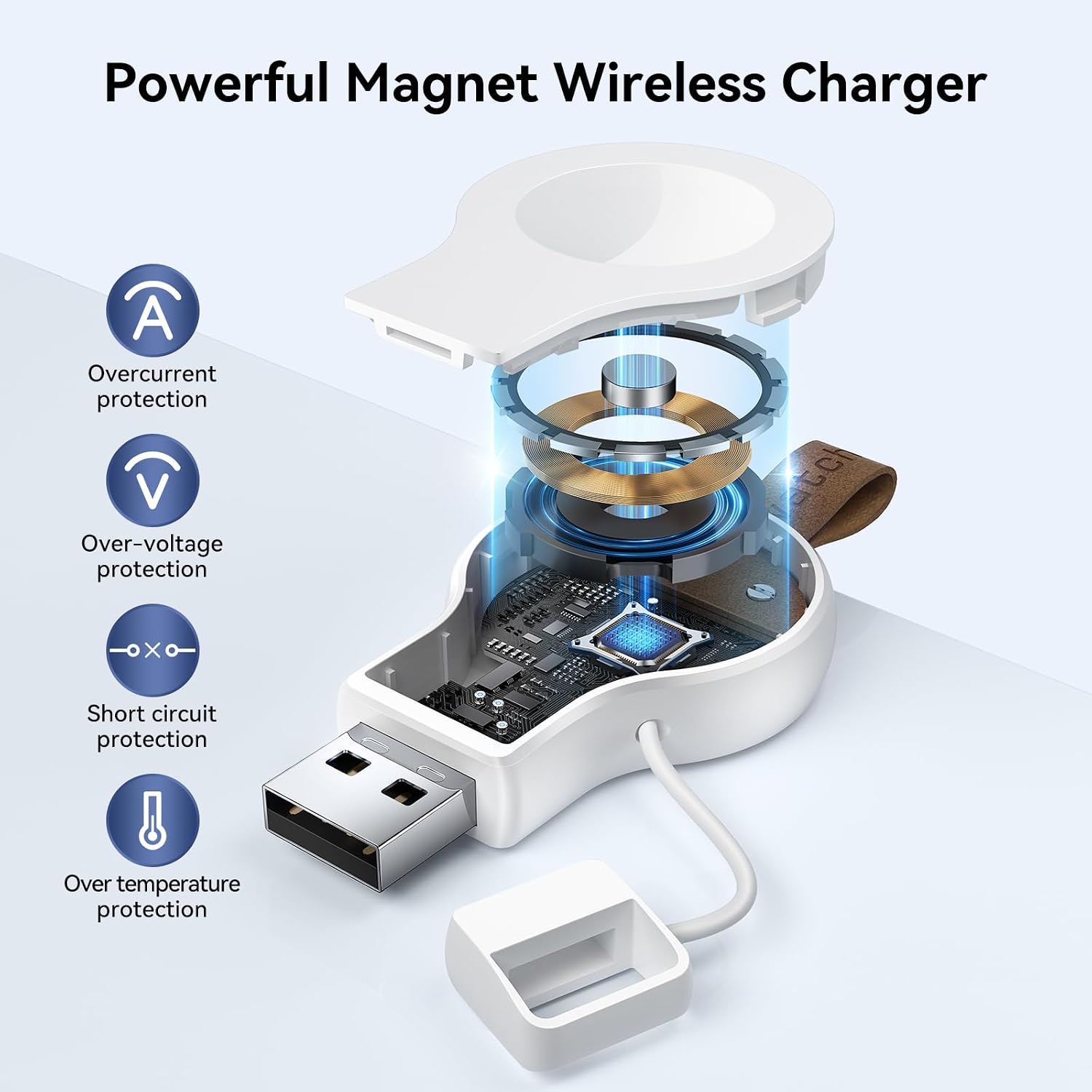 Detalle 2 de NEWDERY Portable Charger for Apple Watch Ultra2 1