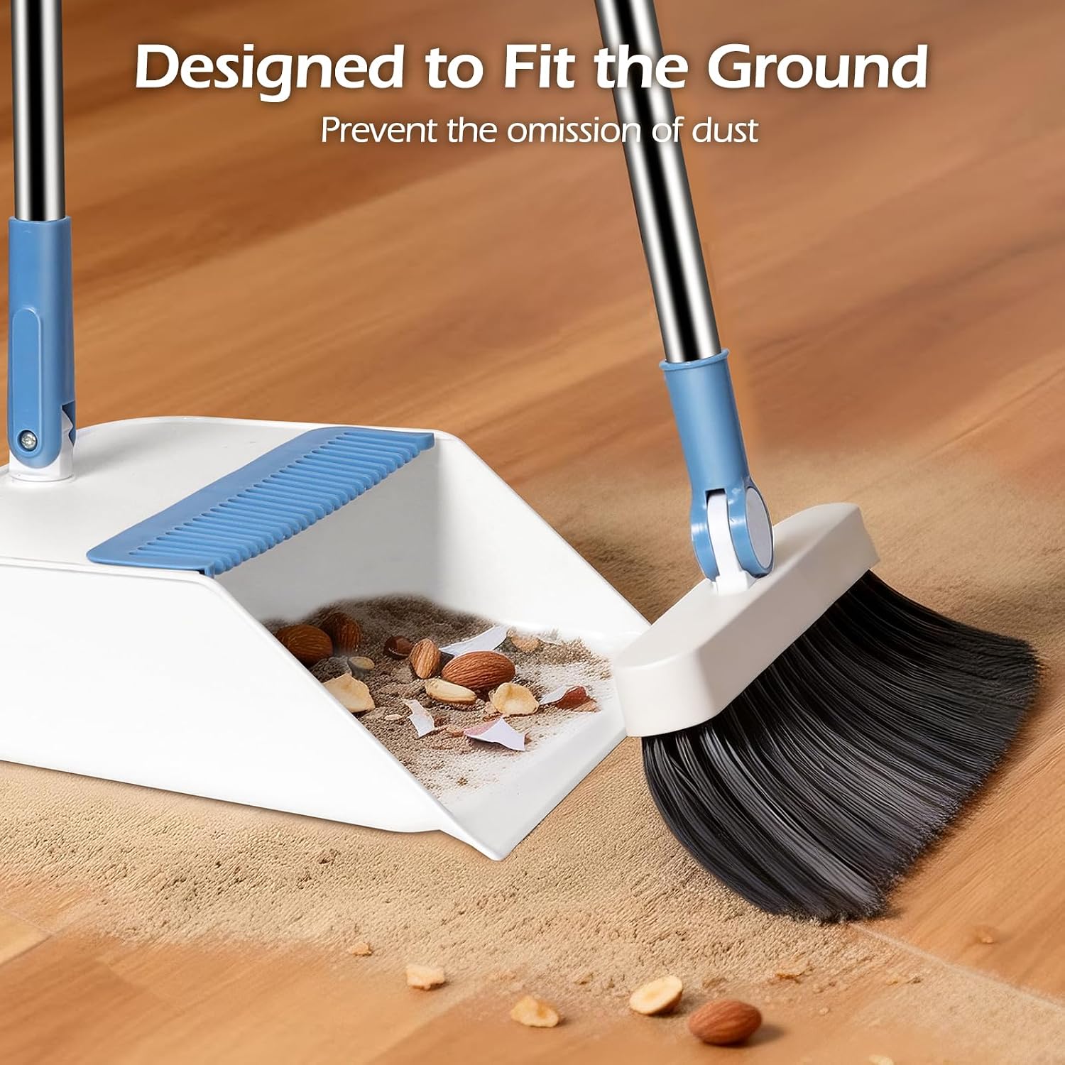 Detalle de Almcmy 2012 Broom and Dustpan Set with 180° Swivel Head and Squeegee
