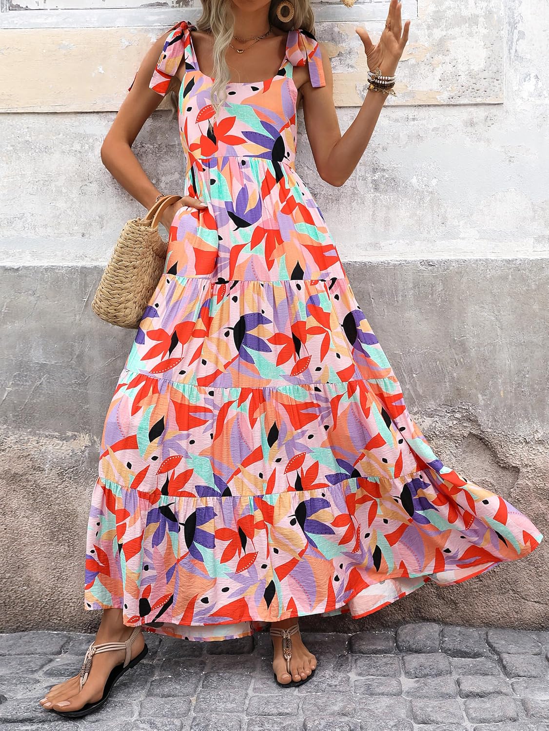 Thumbnail 1 de PrettyGarden Floral Summer Maxi Dress 2026