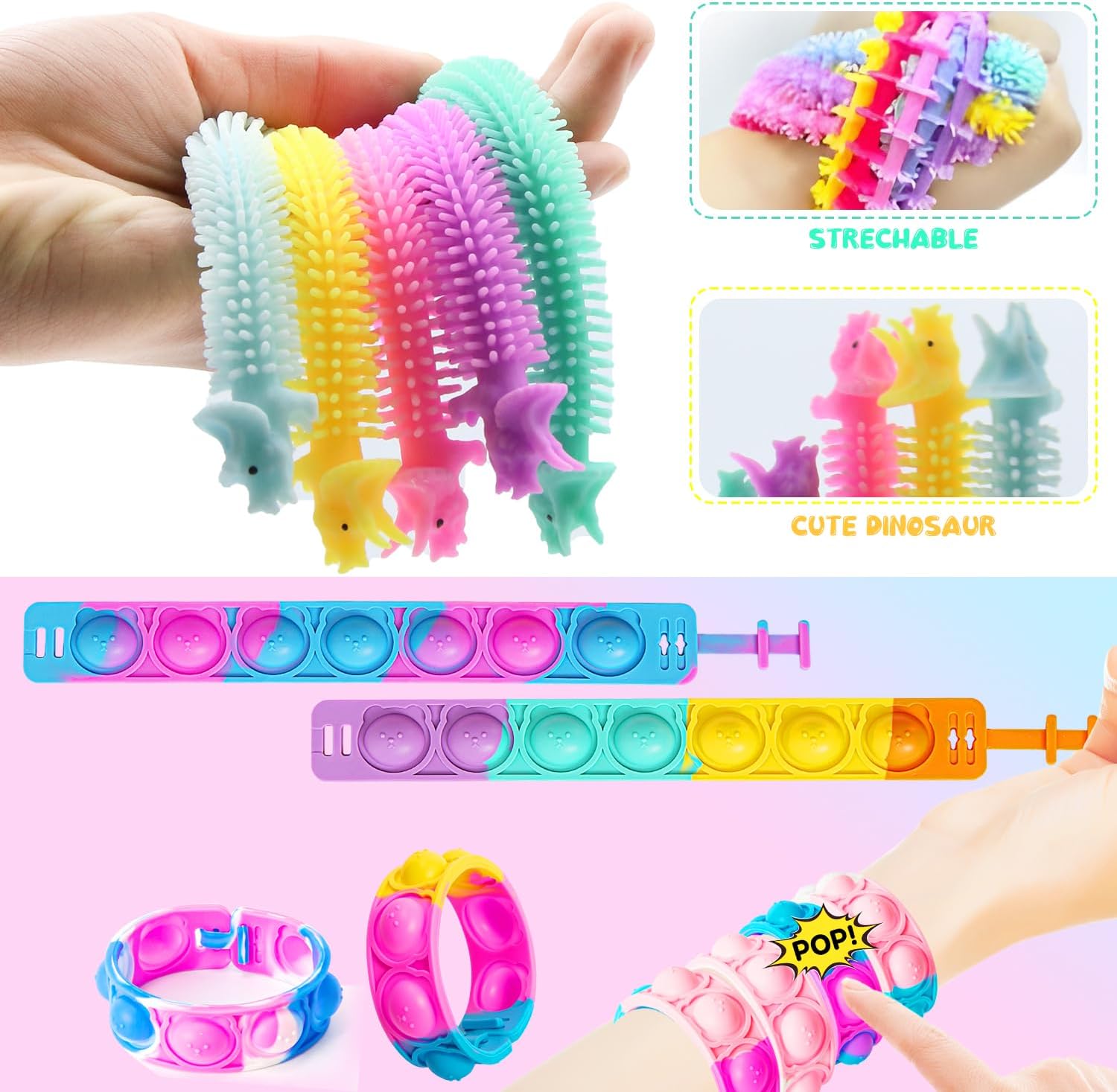 Thumbnail 4 de Nestling 50 Pcs Fidget Toys Pack: A Practical Sensory Set for Stress Relief and Focus