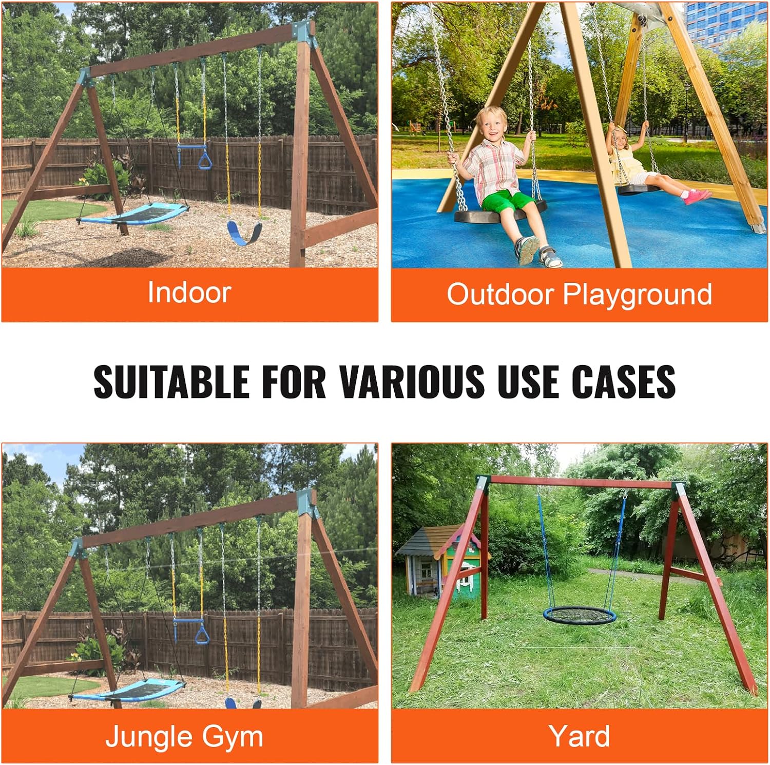 Detalle 2 de VEVOR A-Frame Swing Brackets 2 pc
