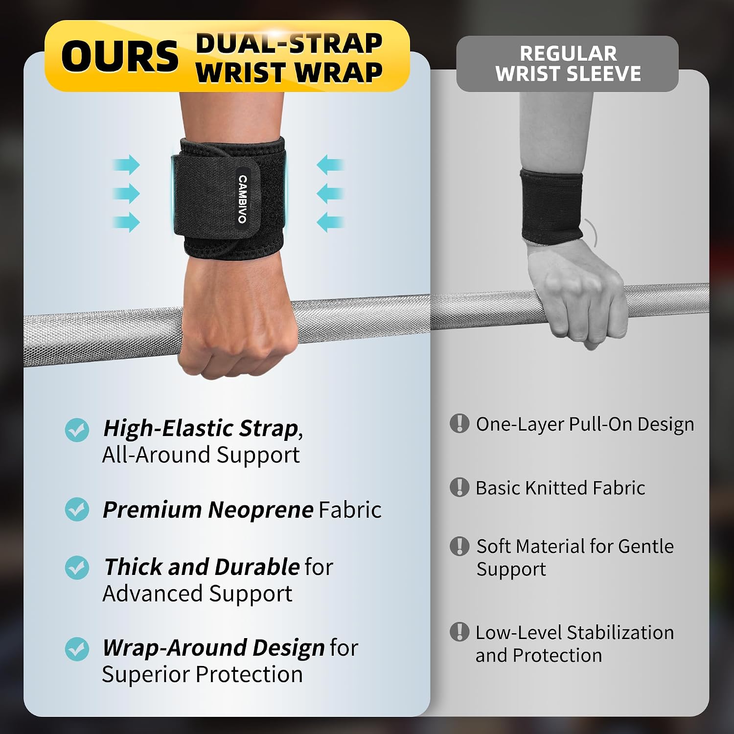 Thumbnail 5 de CAMBIVO Wrist Supports 2 Pack