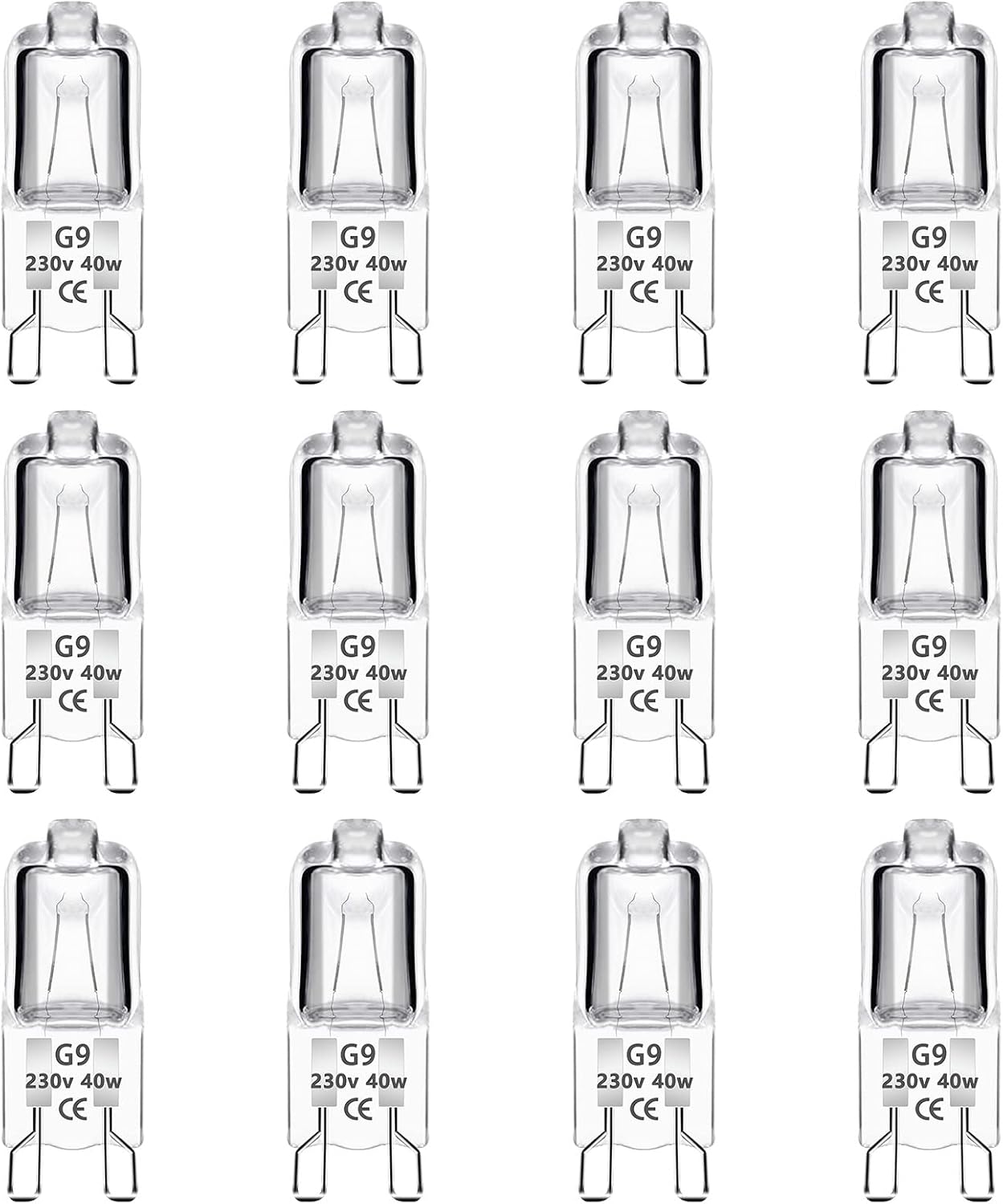 Detalle de Caldarax G9 Halogenlampen 40W 12er Pack