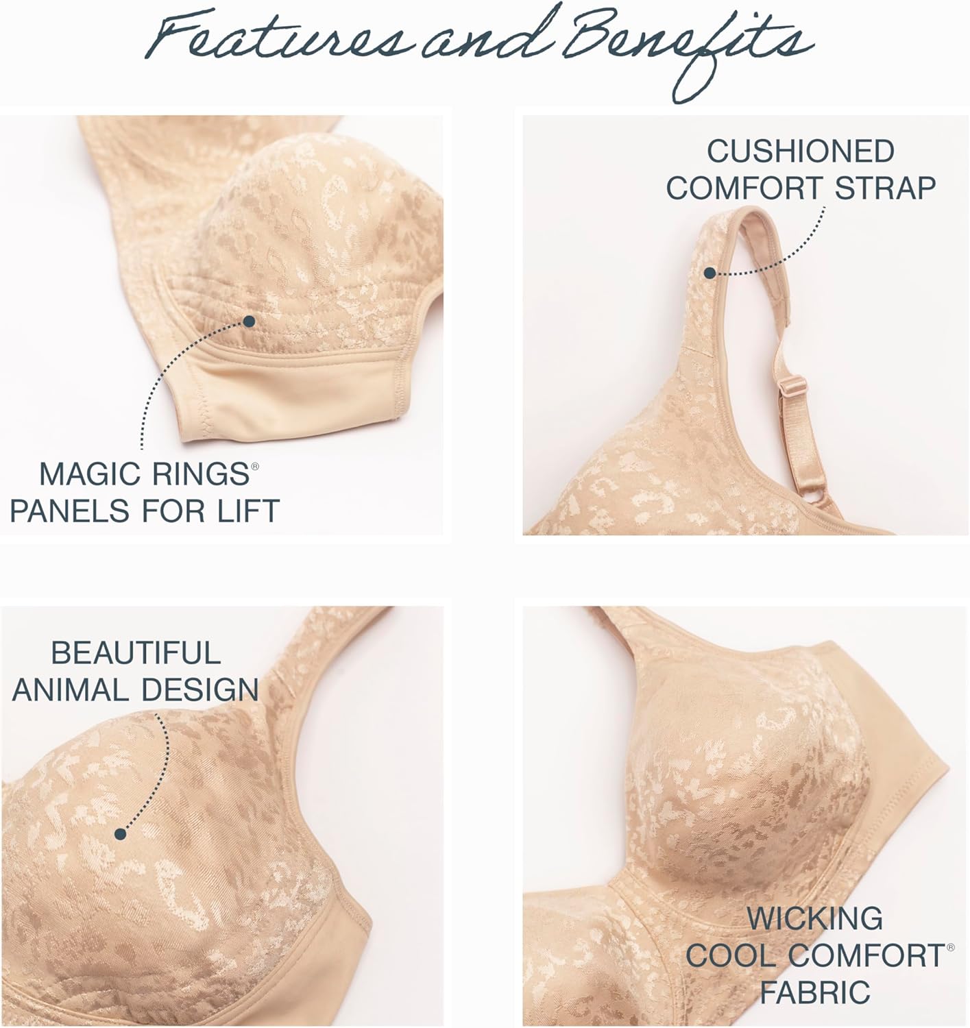 Detalle 2 de PLAYTEX 18 Hour Ultimate Lift Wire-Free Bra