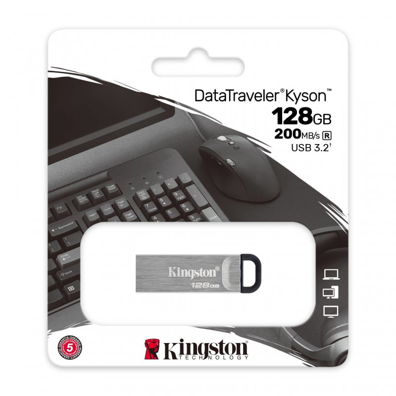 Detalle 2 de Kingston DataTraveler Kyson 128GB USB 3.2