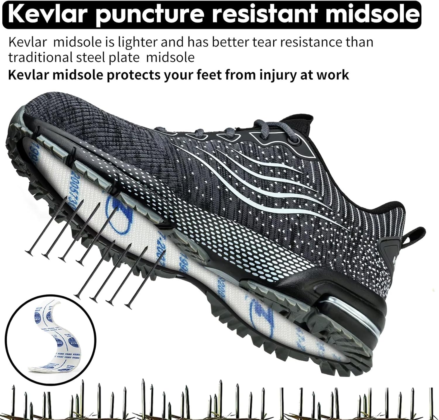 Thumbnail 4 de Scarpe Antinfortunistiche Leggere con Punta in Acciaio 👟