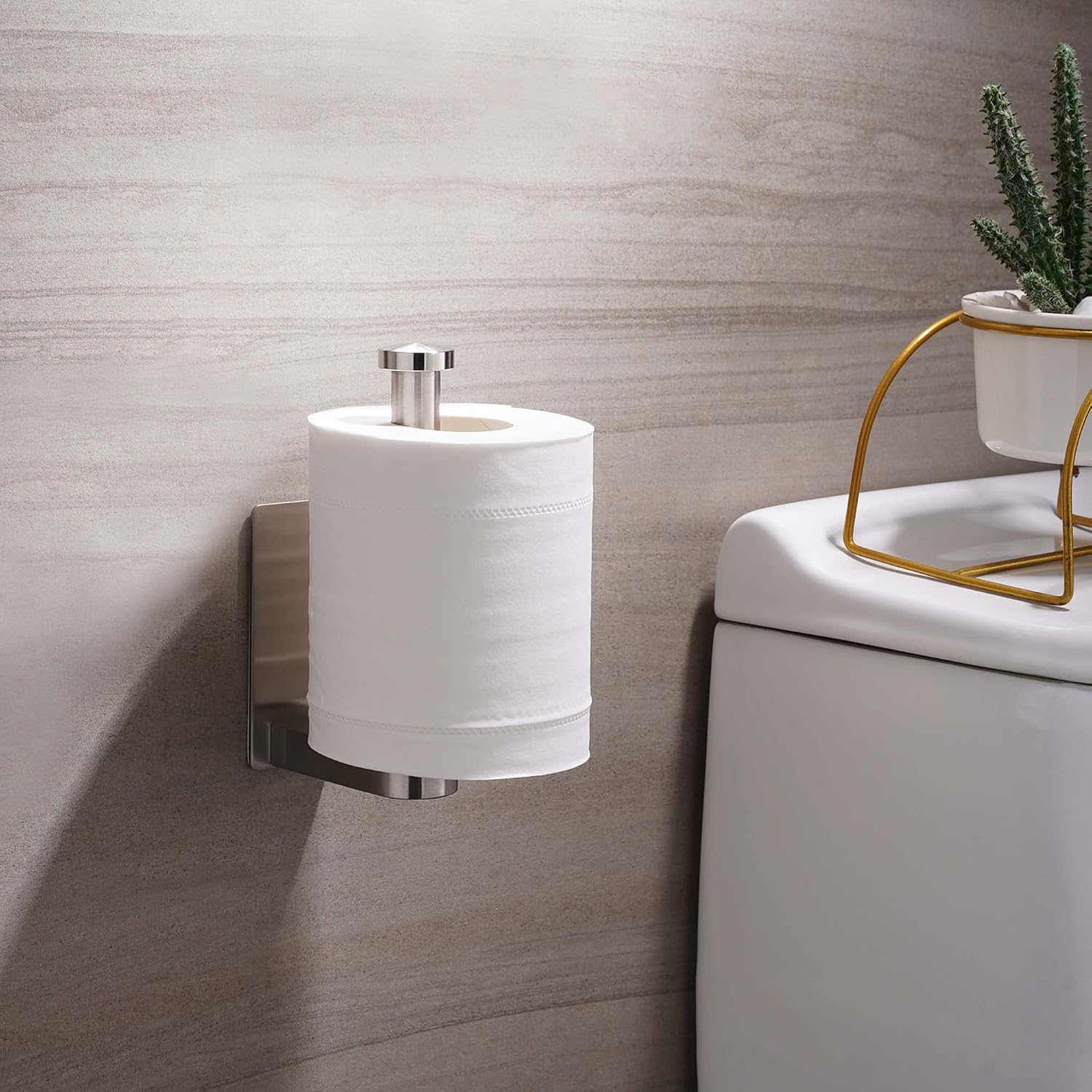 Thumbnail 4 de Aikzik Toilet Roll Holder Wall Mounted 304 Stainless Steel 📜??