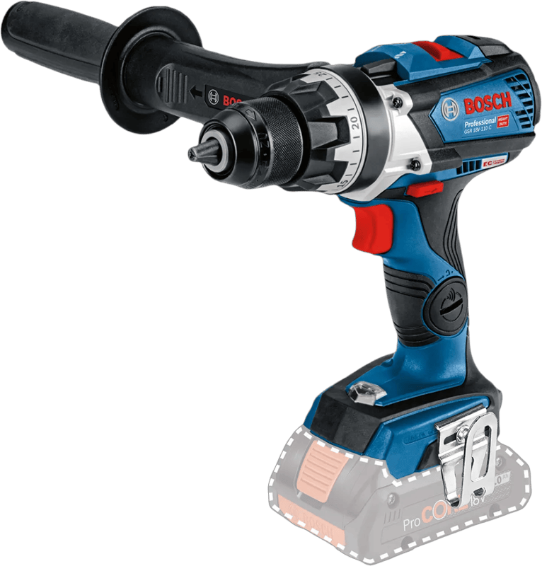 Bosch Professional GSR 18V-110 C (ohne Akku) – Akku-Bohrschrauber im 18V-System