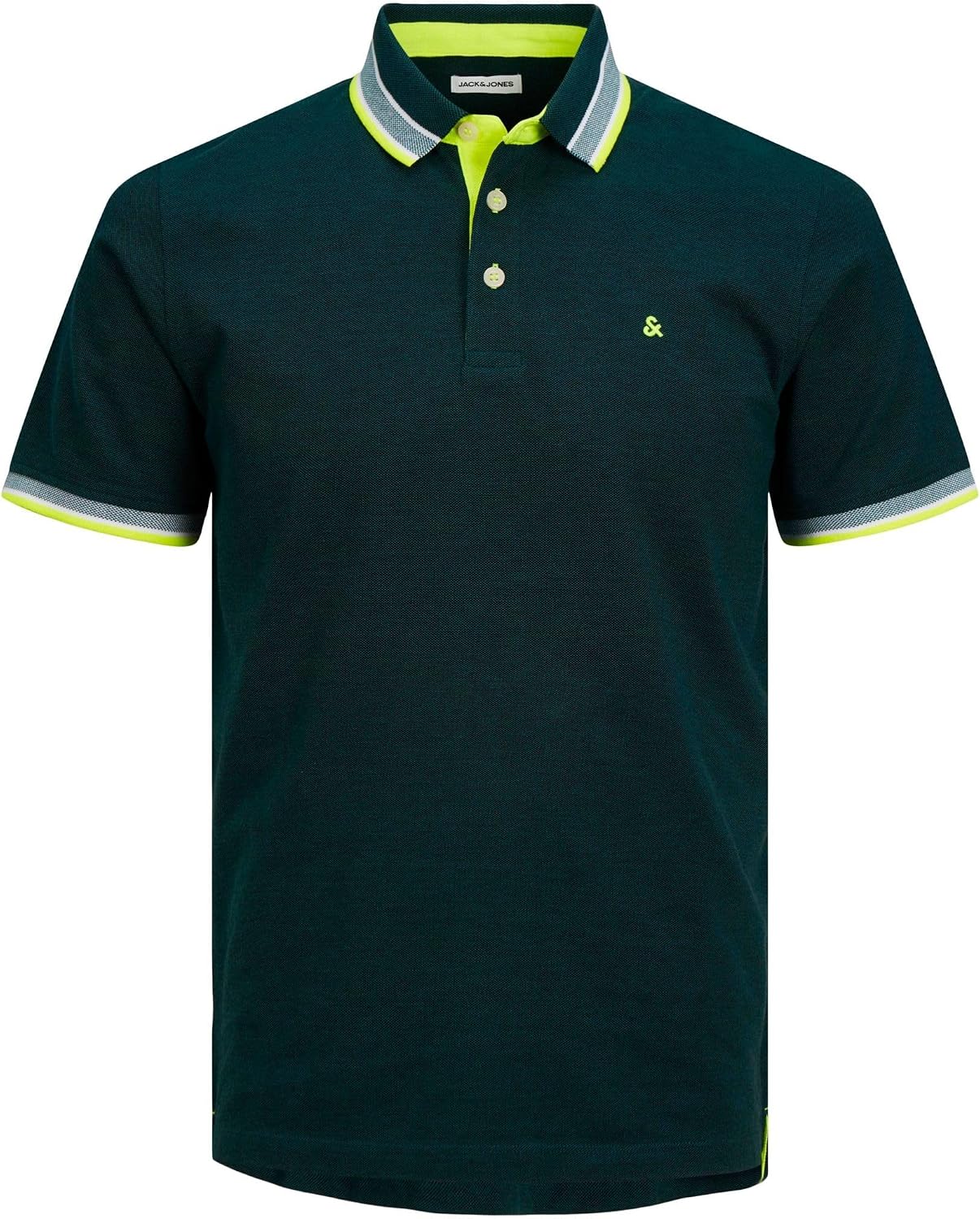 Detalle de JACK & JONES Jjepaulos Herren Polohemd aus Piqué – 1er Pack