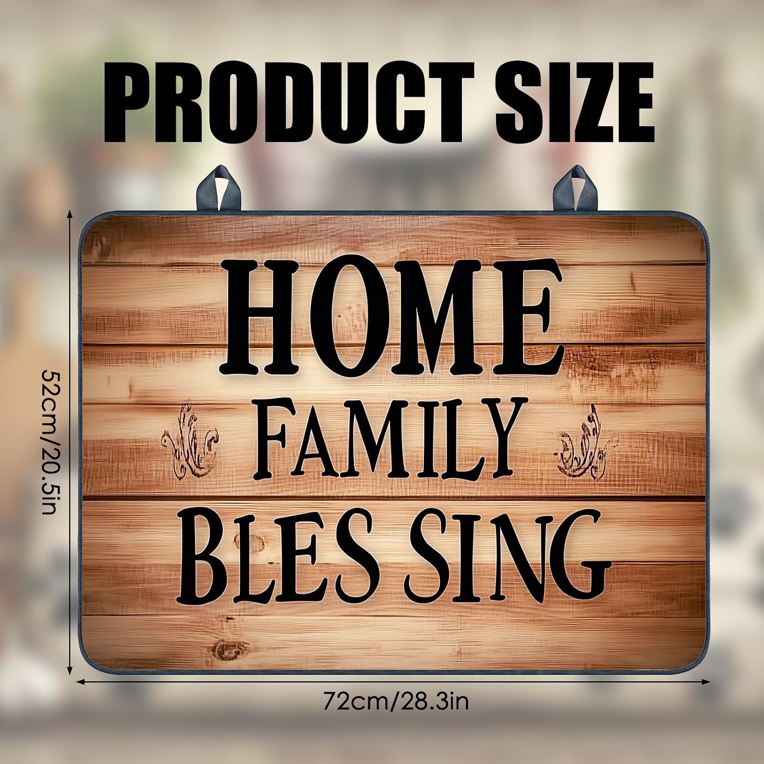 Detalle de Nuxovilar Family Blessing Stove Cover, 20.47 x 28.34 in Polyester-Diatom Mud Blend