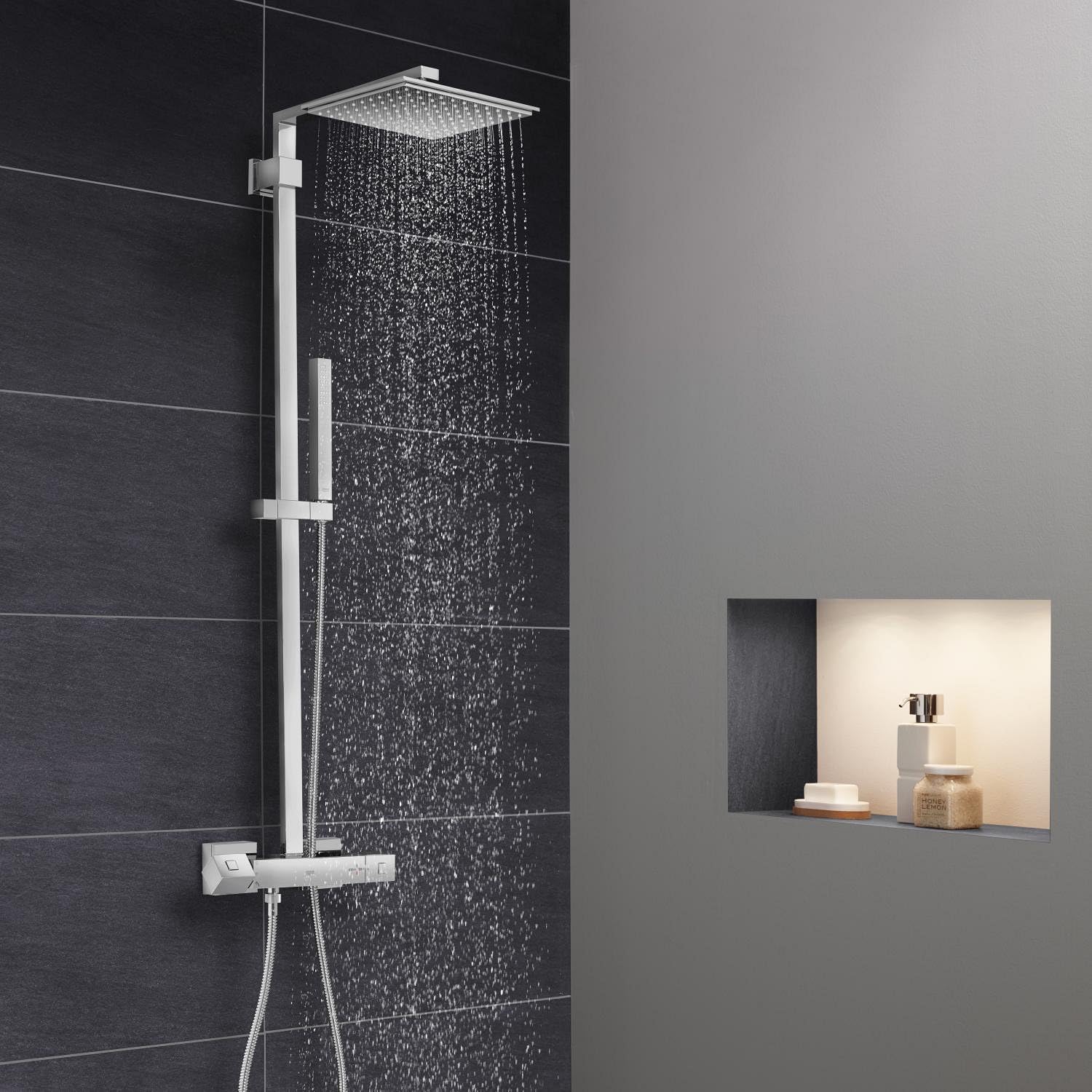 Detalle de GROHE QUICKFIX VitalioFlex – Flessibile doccia metallico, 1500 mm, antitorsione Twistfree