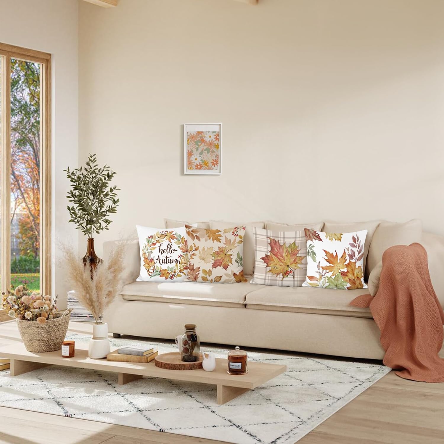 Thumbnail 2 de Hello Autumn Cushion Covers 45 x 45 cm