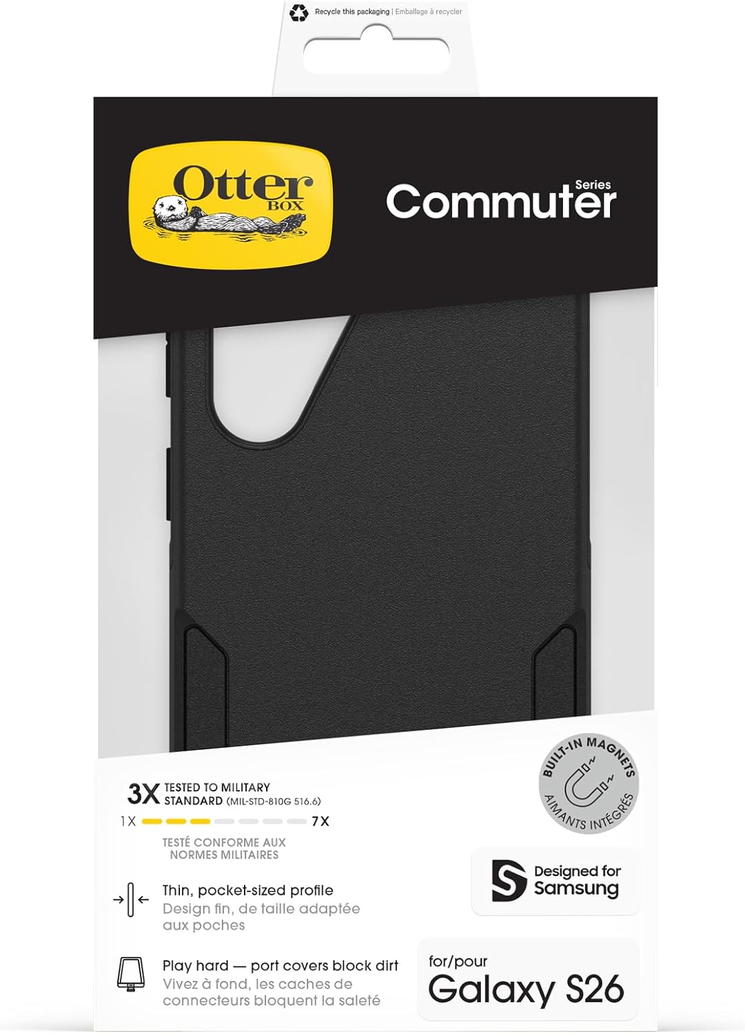 Thumbnail 6 de OtterBox Cover Commuter Series con Magneti per Samsung Galaxy S26 Ultra – Nero