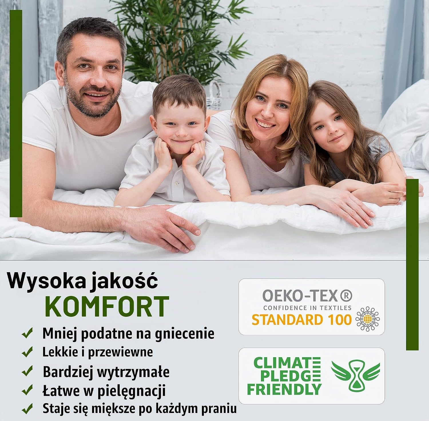 Detalle de RUVANTI komplet pościeli Queen z bawełny perkalowej, 4 części, brązowe paski