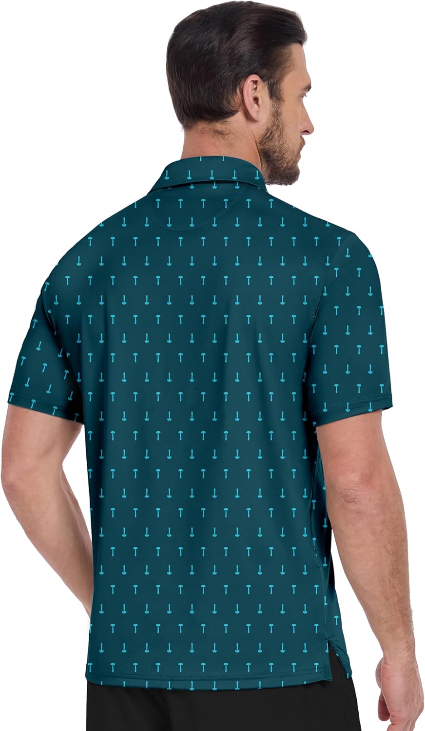 Detalle 2 de ZITY Men's Moisture-Wicking Polo UPF 30+