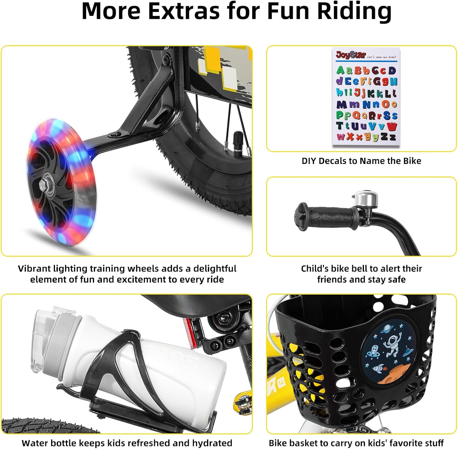 Thumbnail 3 de JOYSTAR Pluto 12–20 Inch Kids Bike: Durable, Easily Adjustable Trainer Wheel Bicycle for Ages 3–12
