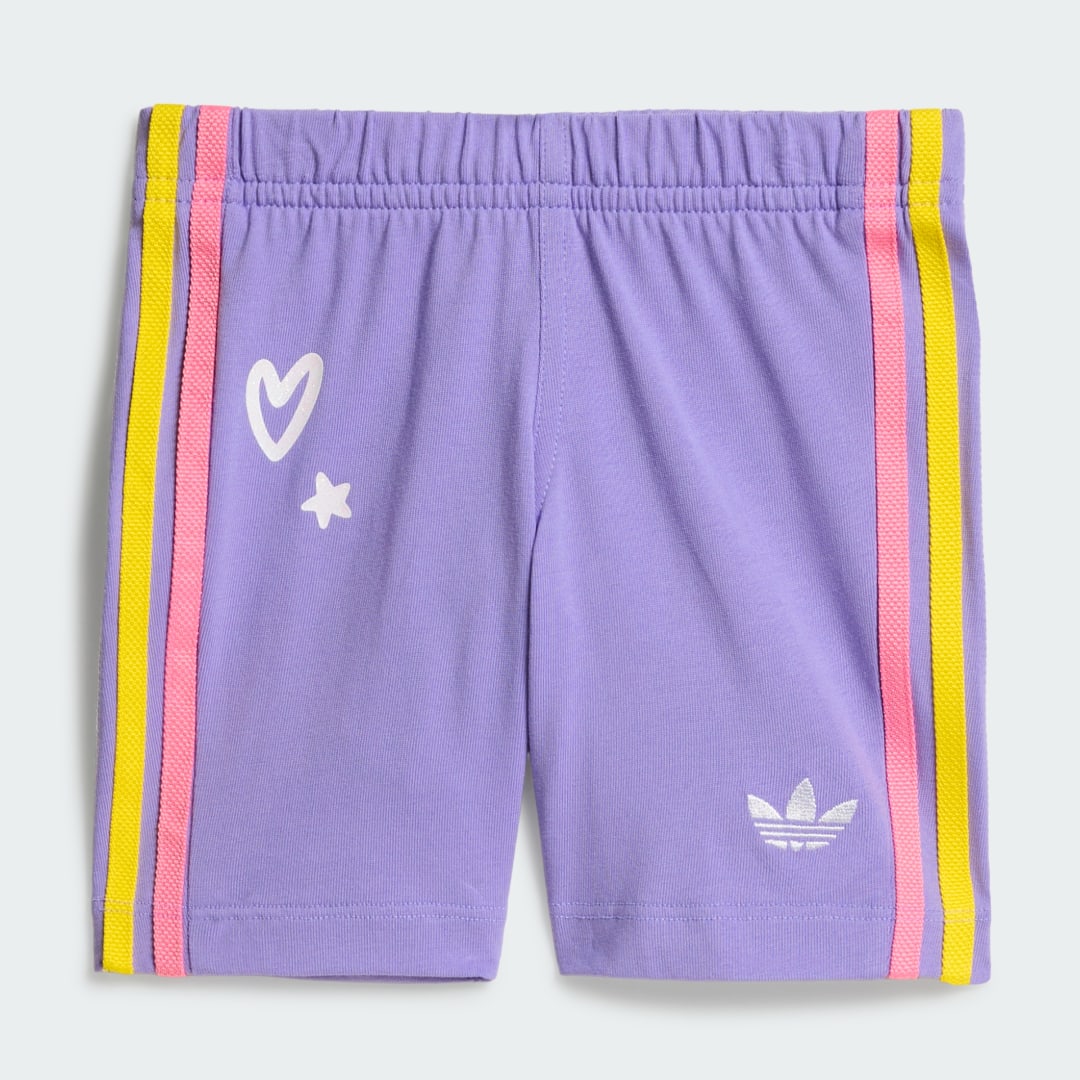 Detalle 2 de CONJUNTO Adidas CARE BEARS: camiseta y pantalón corto en rosa, para looks casuales que priorizan comodidad