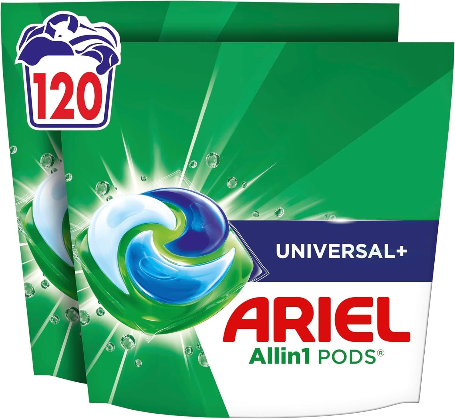 Thumbnail 6 de Ariel Pods Universal+ Waschmittel, 100 Wäschen – Flecken entfernen schon bei der ersten Wäsche