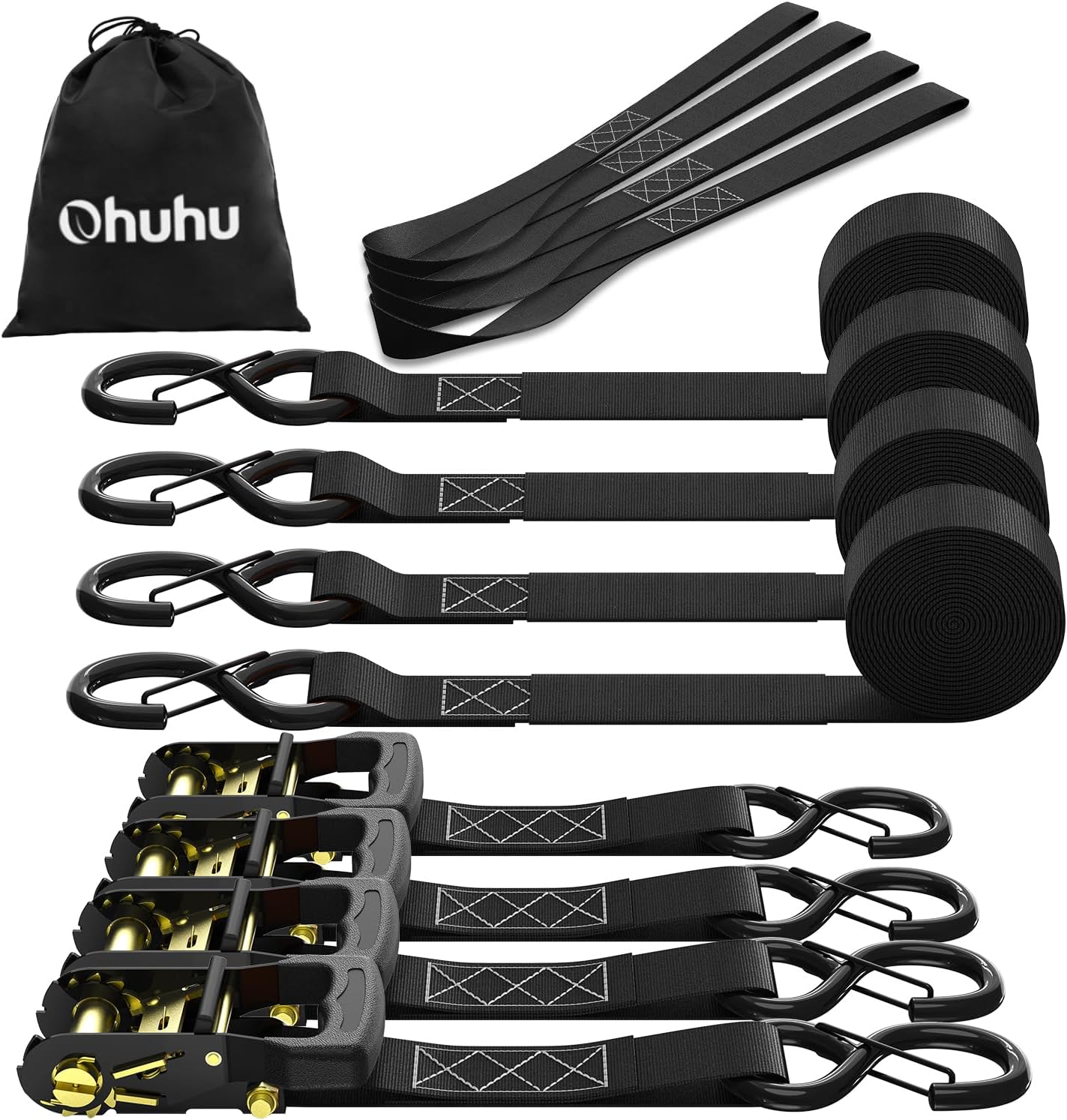Detalle de Ohuhu Spanngurte Ratsche 4,6 m 1500 kg đ