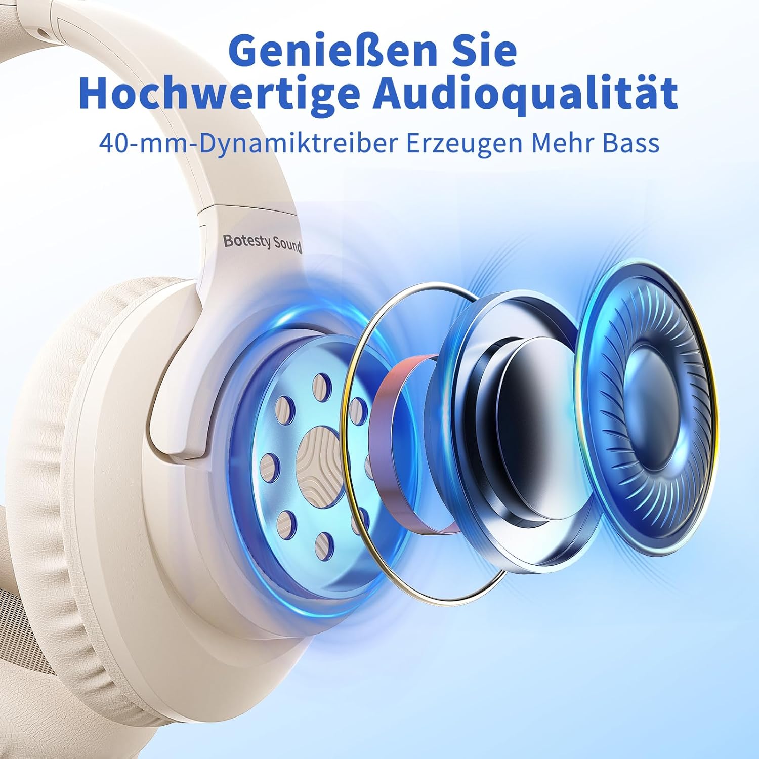 Thumbnail 6 de Kopfhörer mit Kabel und Mikrofon, Over-Ear, 3,5 mm, faltbar – 1,5 m Nylonkabel