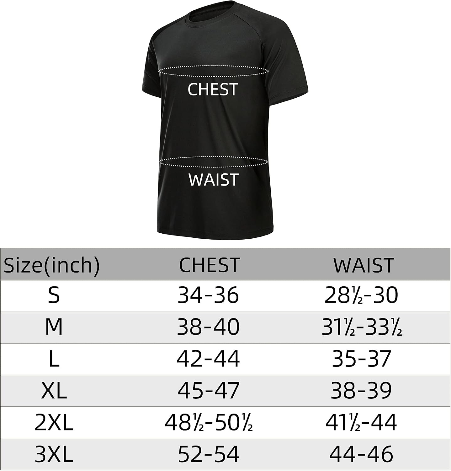 Thumbnail 6 de MLYENX Men's Workout Shirts, Moisture-Wicking 4-Way Stretch Quick-Dry Tees