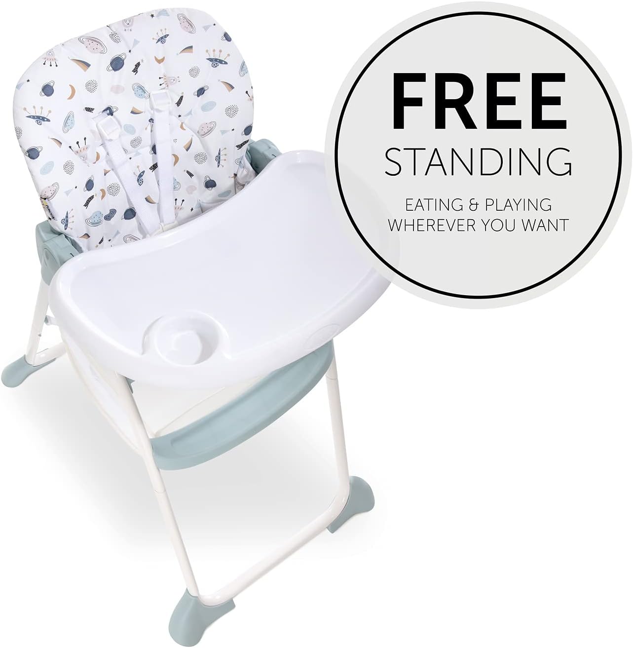 Detalle 2 de hauck Sit N Fold – Chaise Haute Bébé Pliable dès 6 Mois jusqu’à 15 kg, Beige