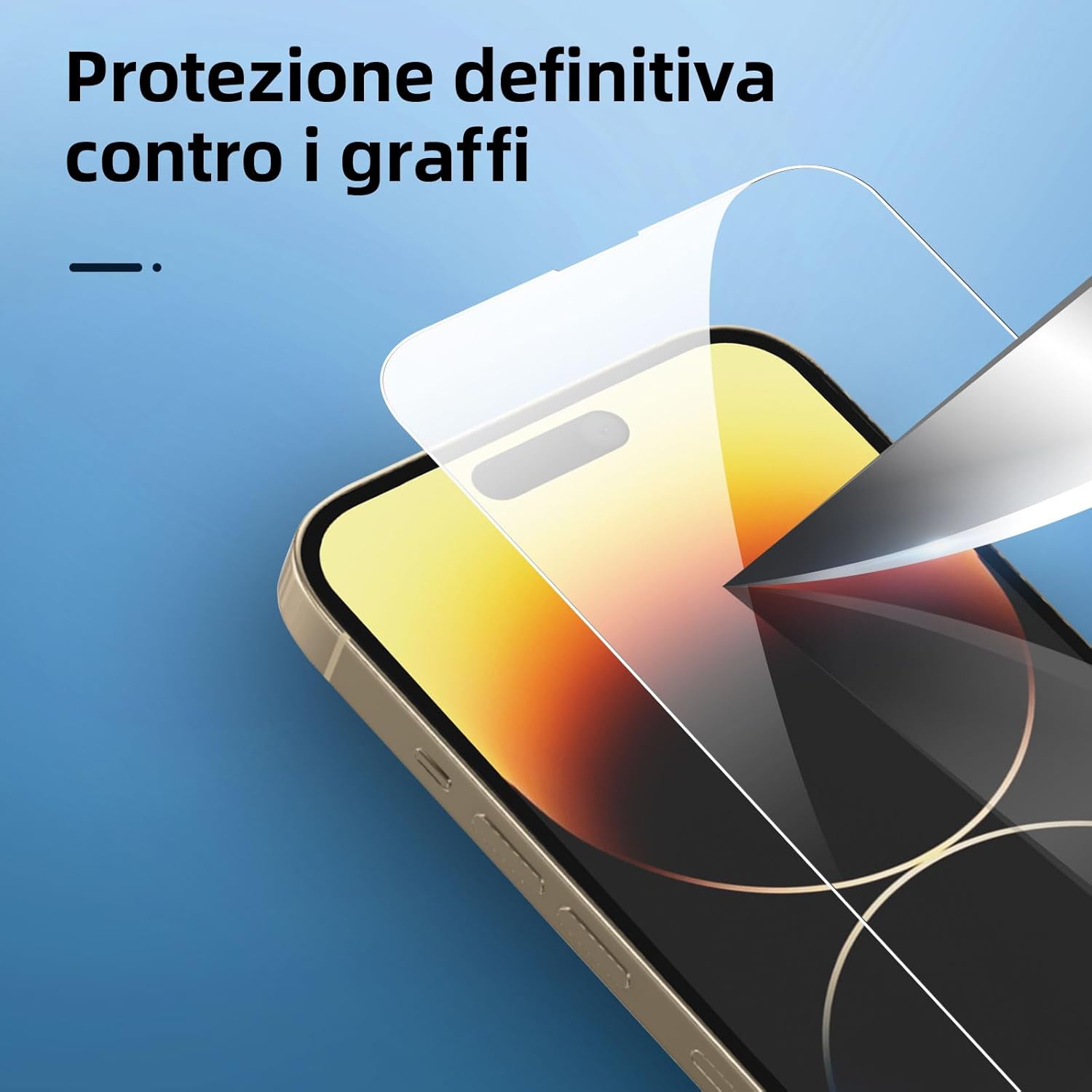 Thumbnail 6 de NEW'C 3x Pellicola Vetro Temperato per iPhone 14 Pro (6,1') + 3x protezioni lente fotocamera posteriore