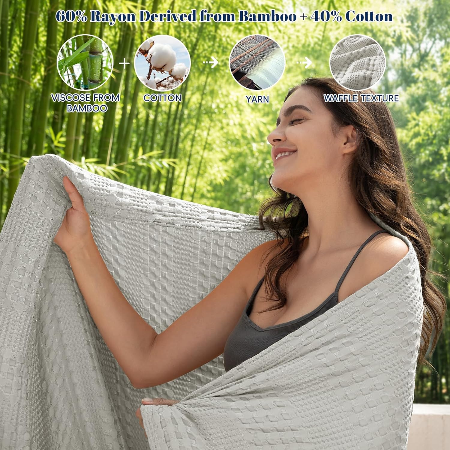 Thumbnail 1 de PHF Waffle Blanket Queen Size