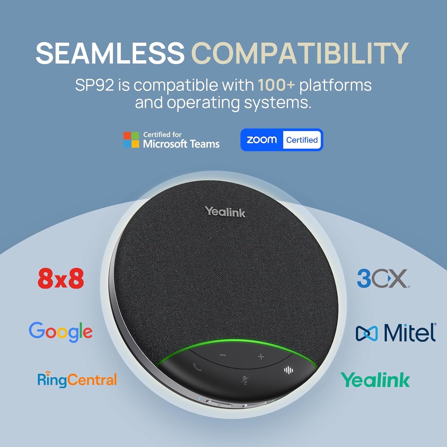 Thumbnail 4 de Yealink SP92 Office Conference Speaker and Microphone – Portable Bluetooth Speaker for Small Meetings