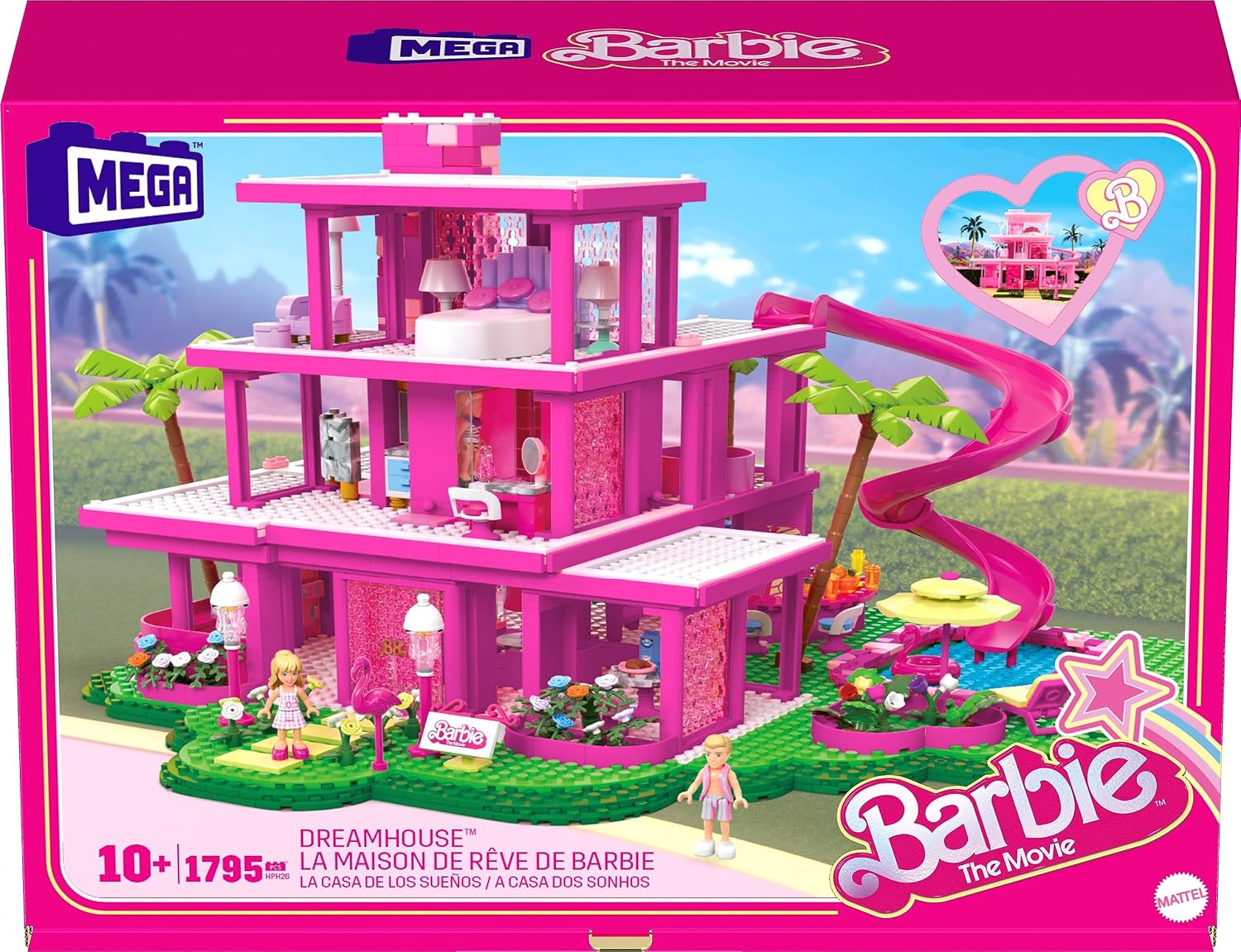Thumbnail 5 de Barbie HPH26 Maison de rêve 4 poupées