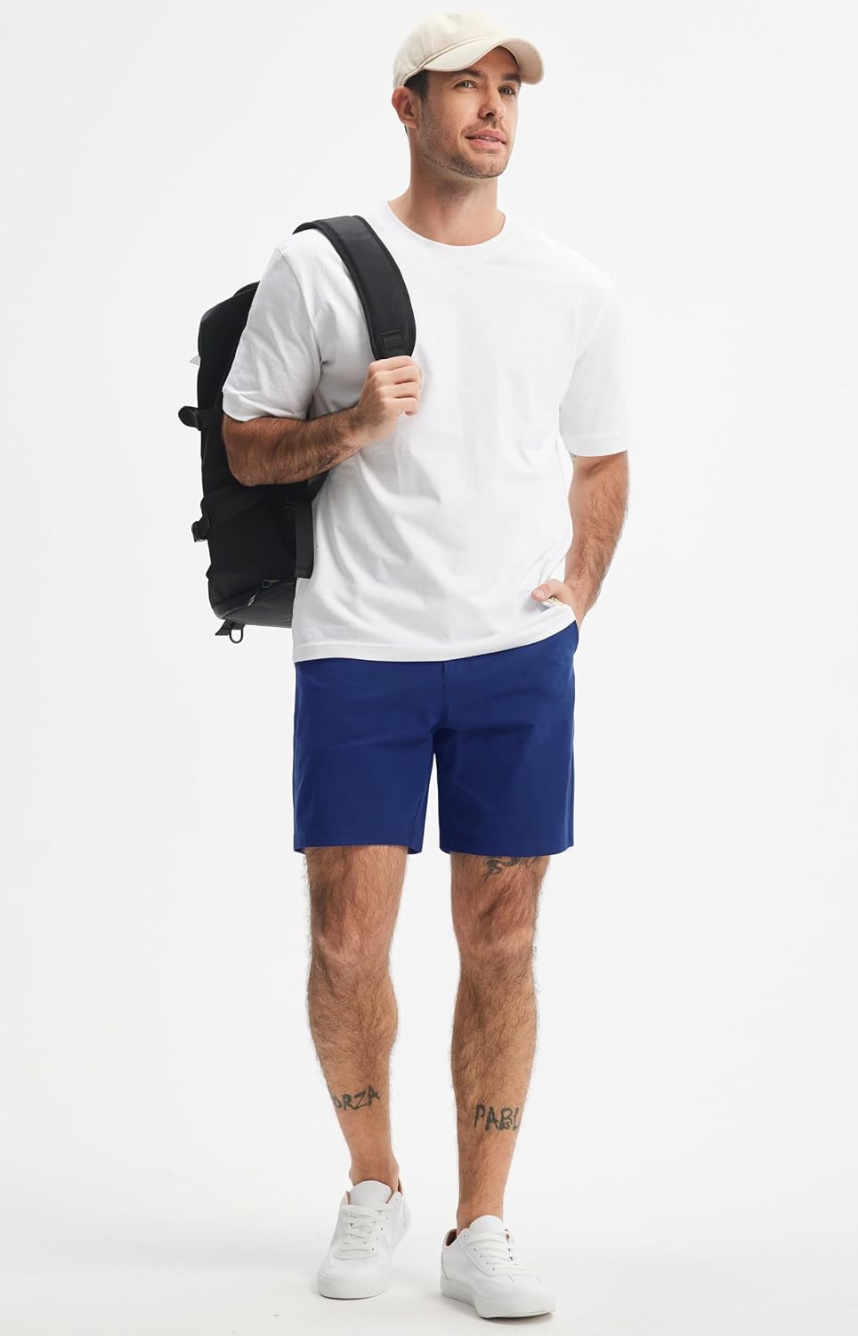Detalle de Libin Men's Golf Shorts, 7"/9" Inseam, 4-Way Stretch, UPF 50+