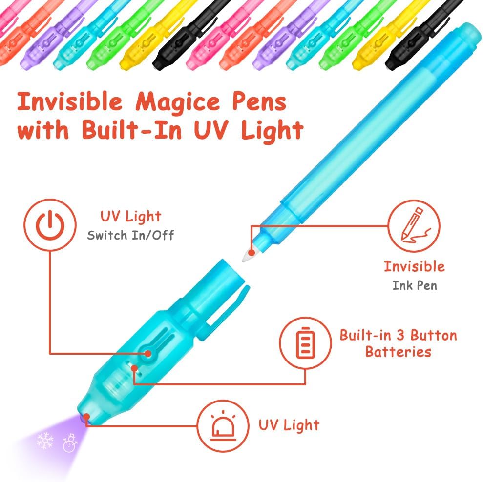 Detalle de OFFCUP Invisible Ink Pen 14pcs set