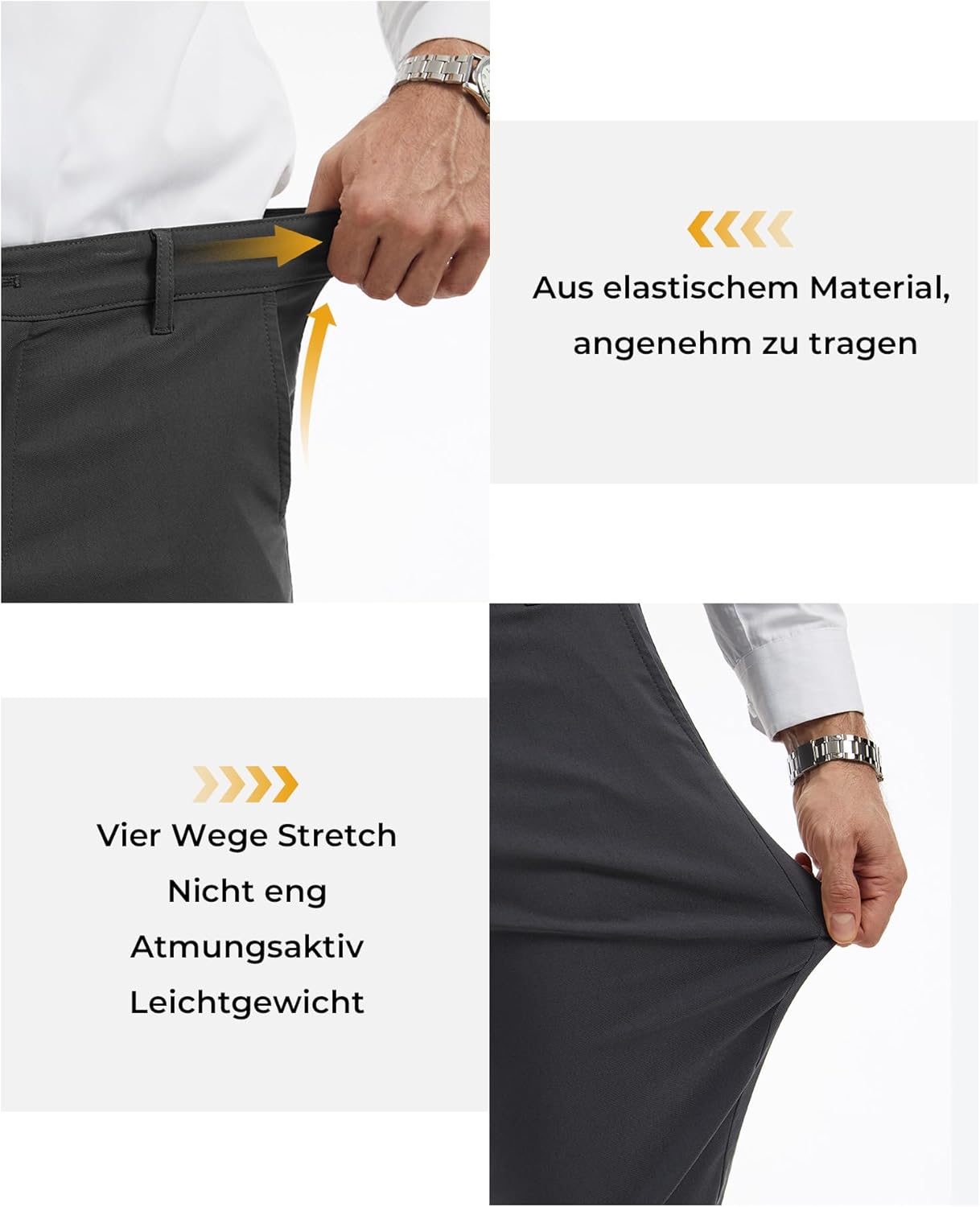 Thumbnail 3 de YYIDATON Herren Chinohose Slim Fit Super Stretch – stilvoll, bequem und vielseitig