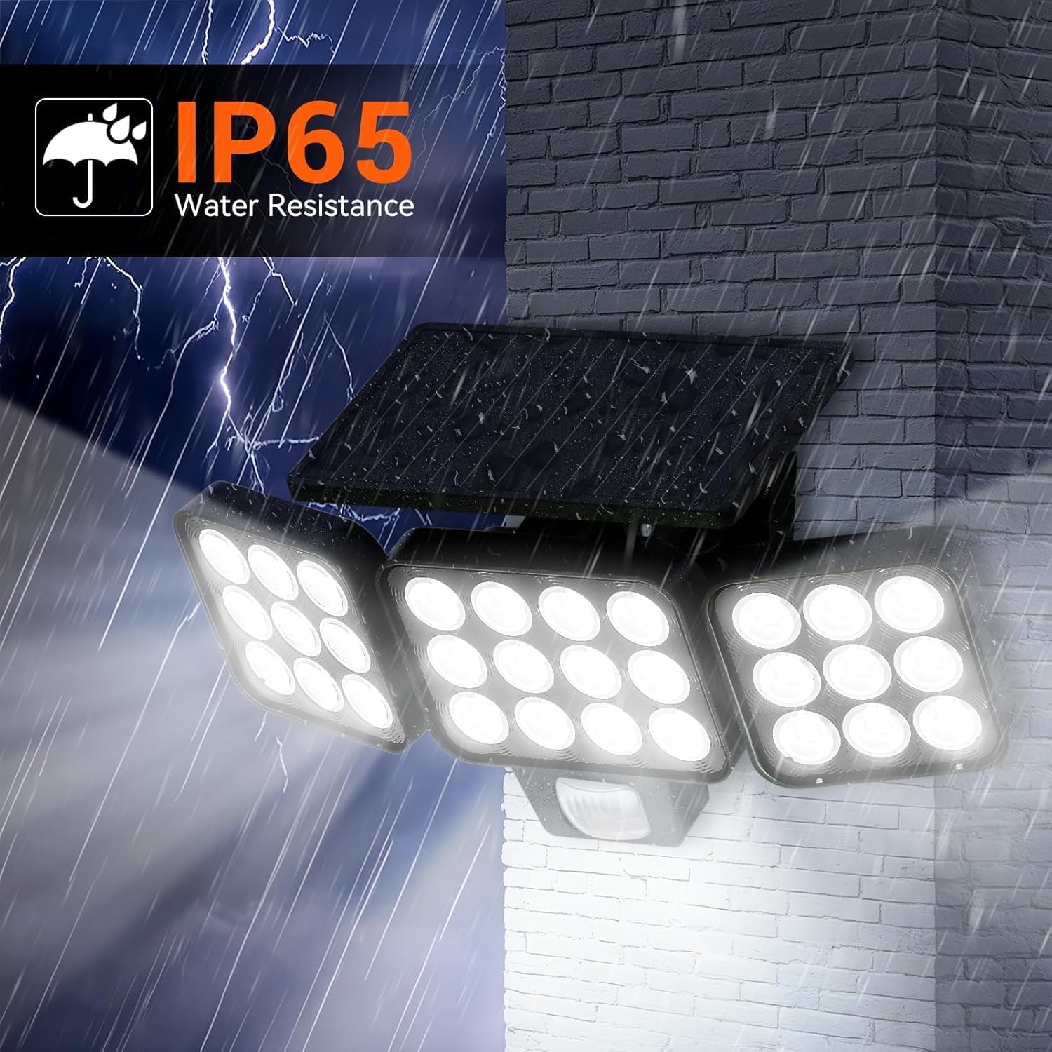 Detalle de GEARLITE Solar Security Lights 3500 LM