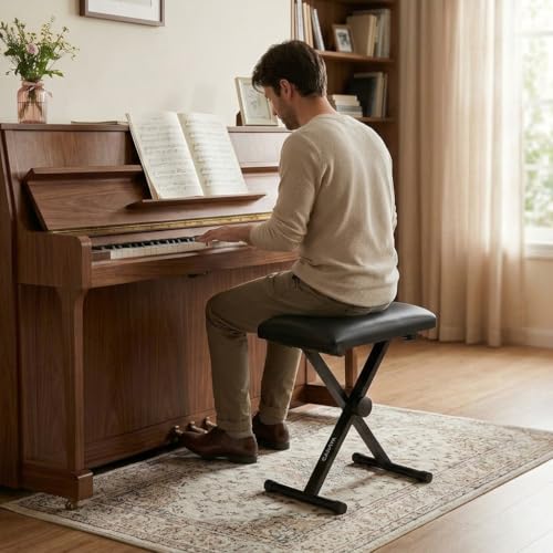 Detalle de CAHAYA Tabouret Piano Réglable pour Clavier et Piano Numérique