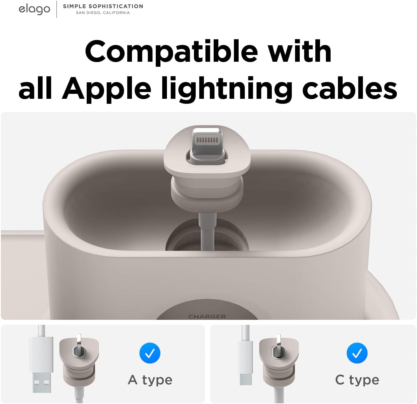 Thumbnail 1 de elago Stazione MS Trio 2 compatibile con MagSafe: hub di ricarica per iPhone, Apple Watch e AirPods (cavi non inclusi)