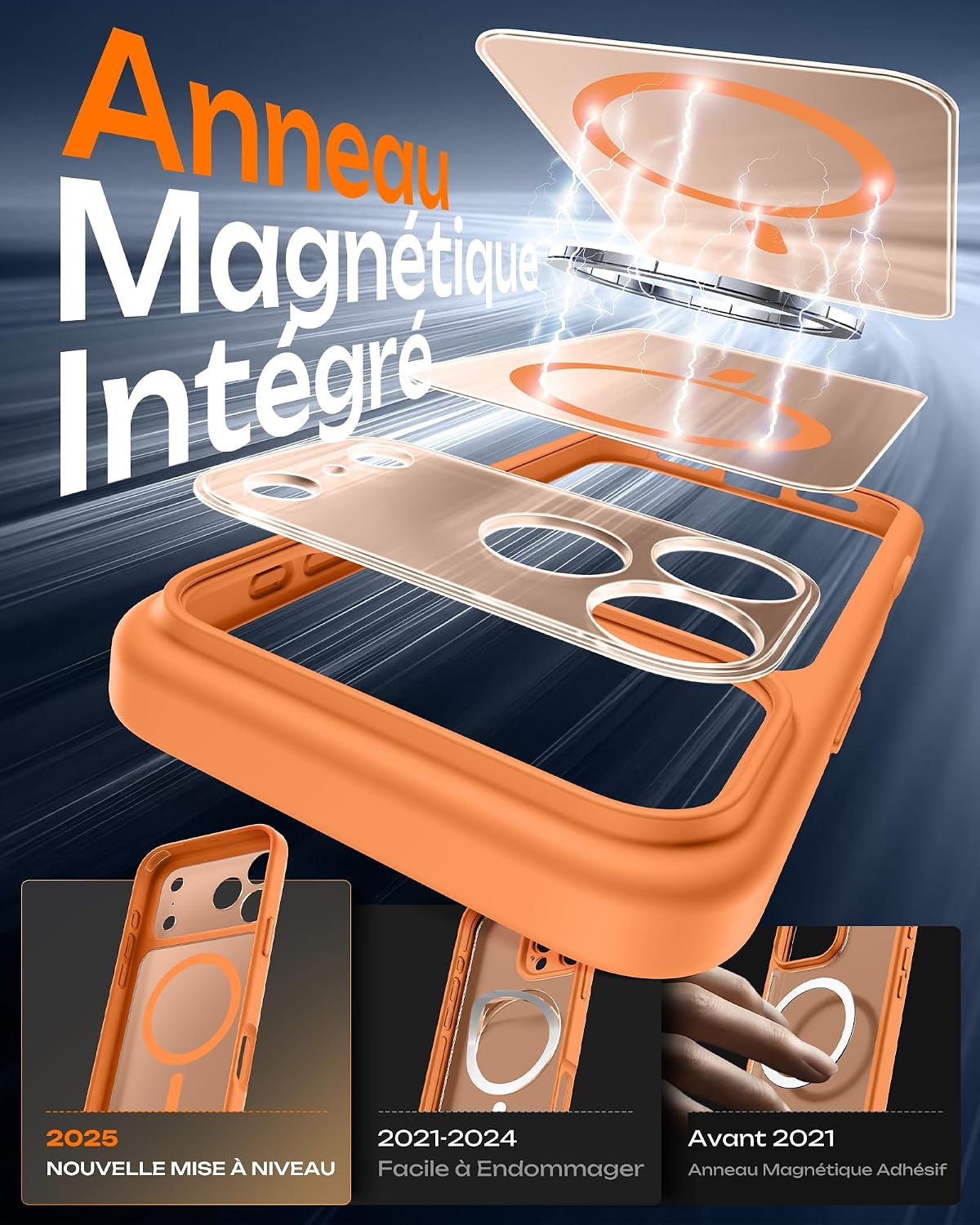 Detalle 2 de Coque magnétique TOCOL pour iPhone 17 Pro Max, 6,9 pouces
