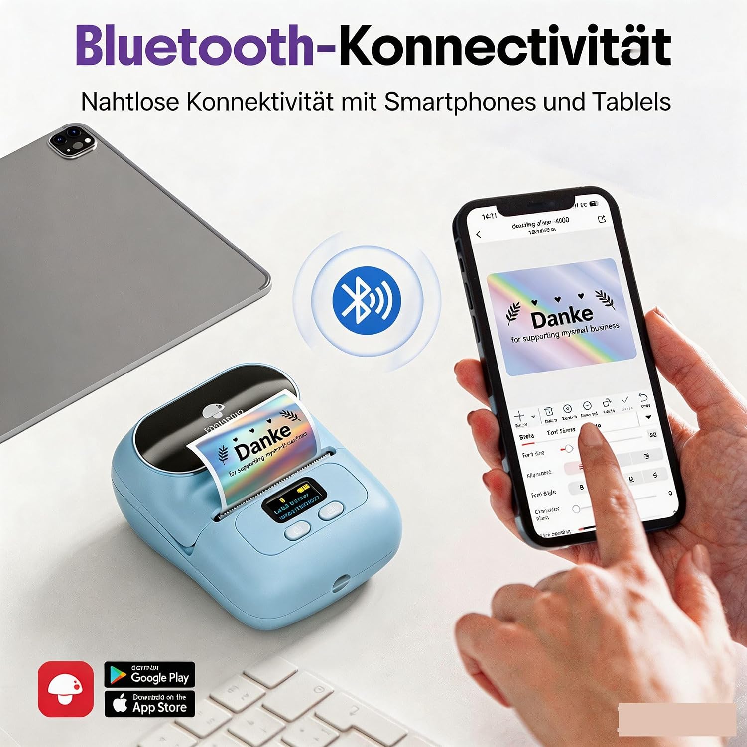 Detalle 2 de Phomemo M110 Bluetooth Etikettendrucker