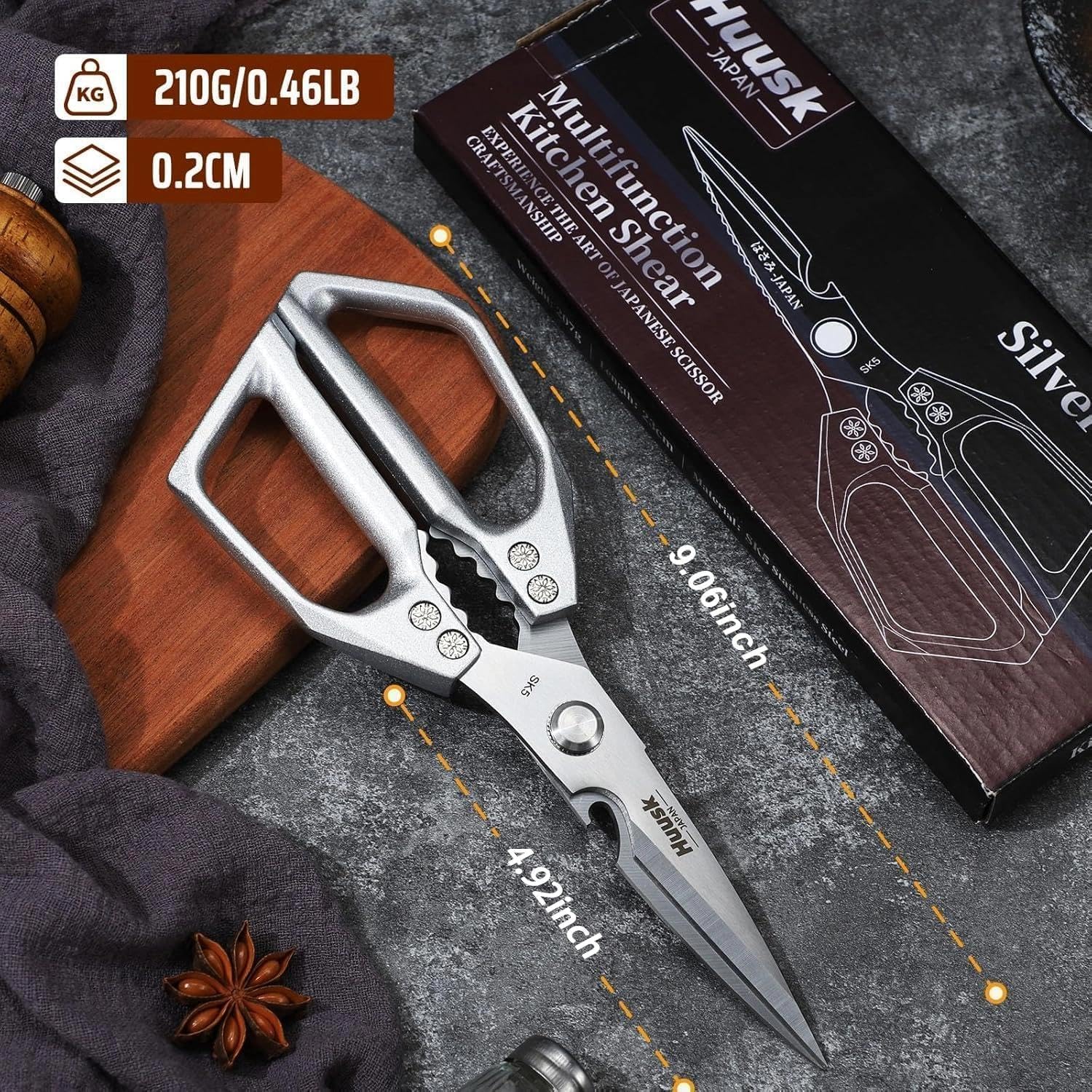 Thumbnail 6 de HUUSK Stainless Steel Kitchen Scissors