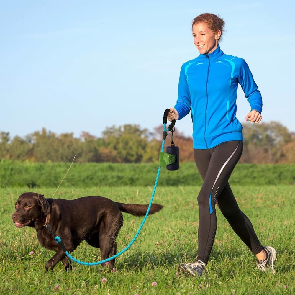 Detalle de Dog Poop Bag Holder: 2-Pack Hands-Free Dog Dispenser for Leash Walks