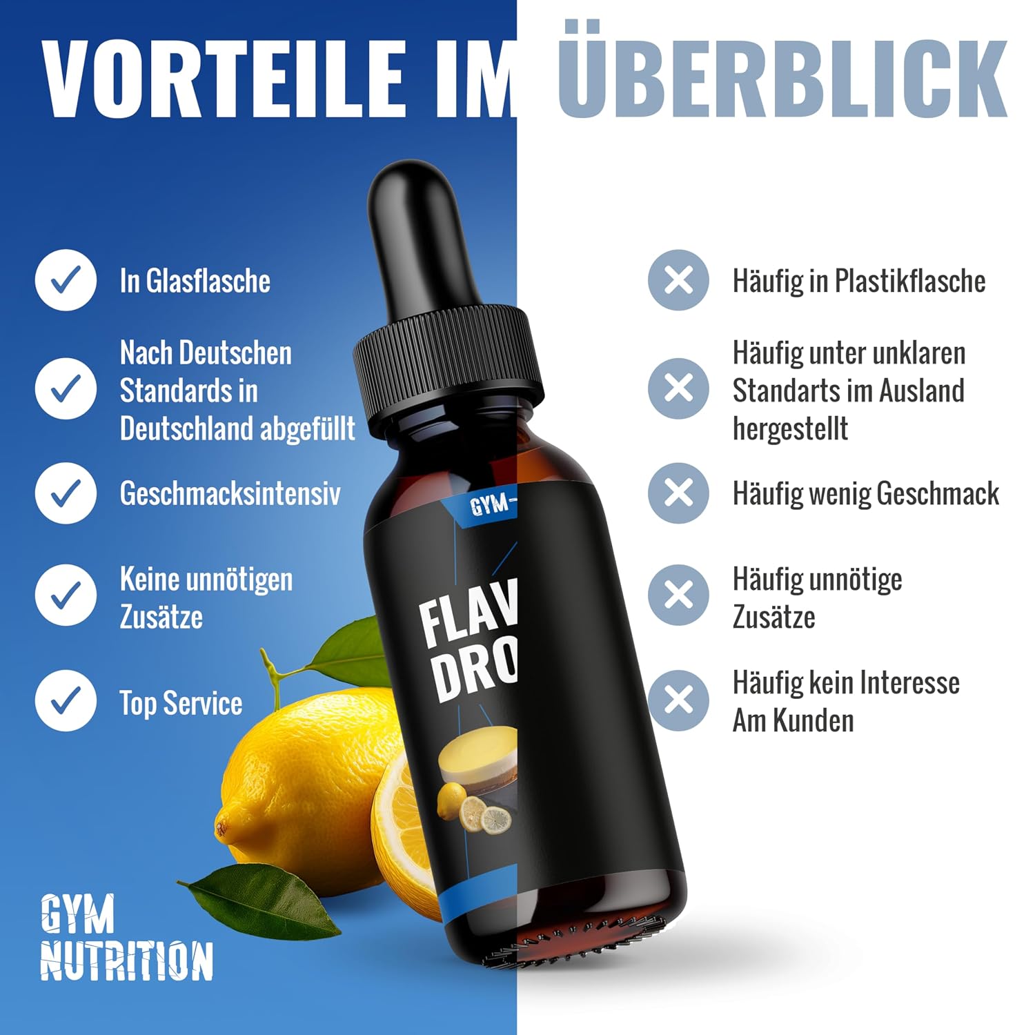 Thumbnail 2 de Gym Nutrition Flavour Drops 50ml Lemon 🍋